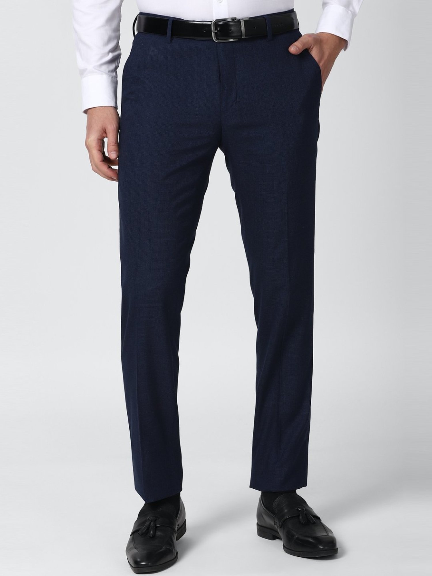 MANCREW Men Formal trousers Combo  Navy Blue Black Formal pants for men