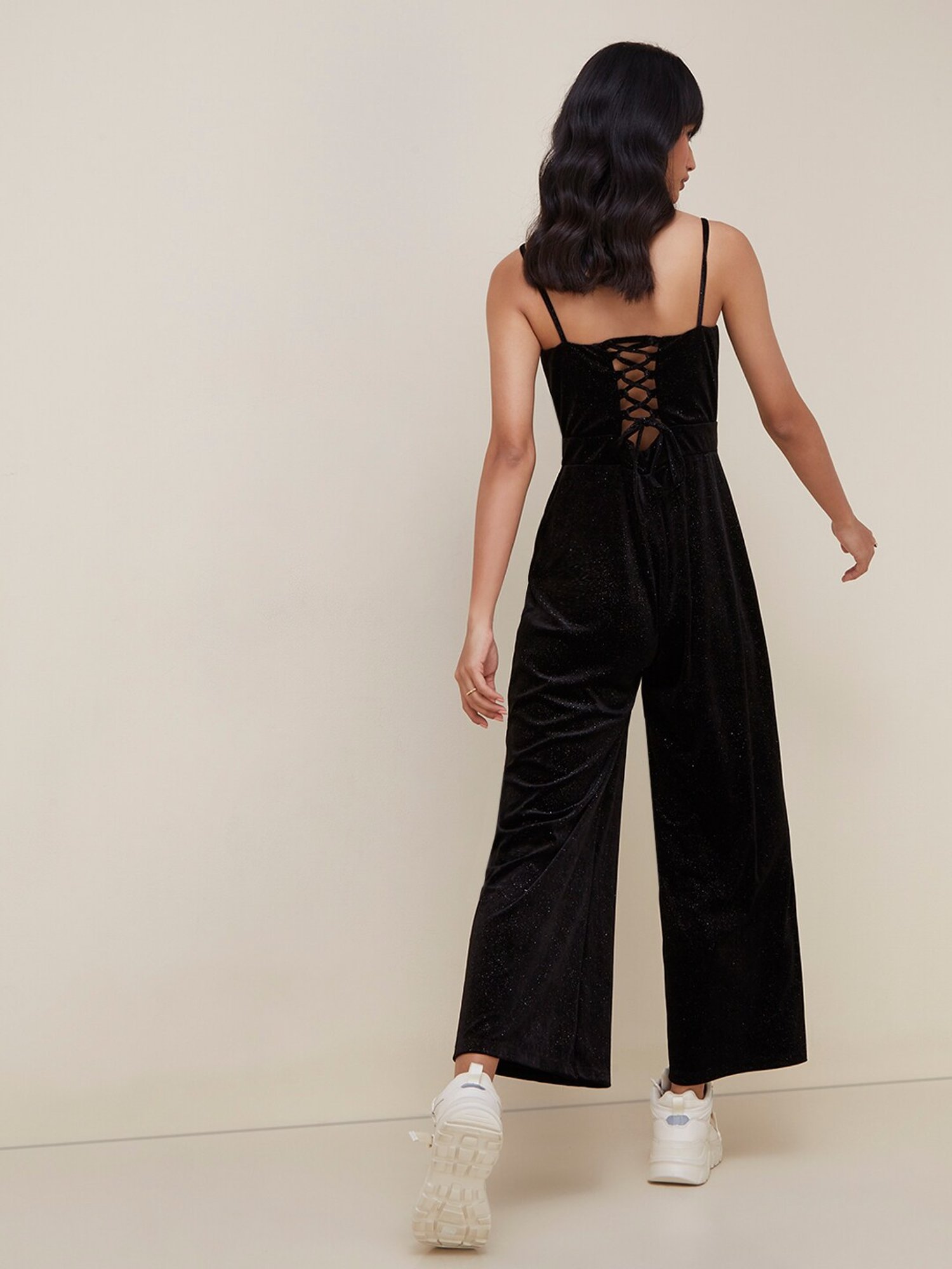 westside velvet jumpsuit