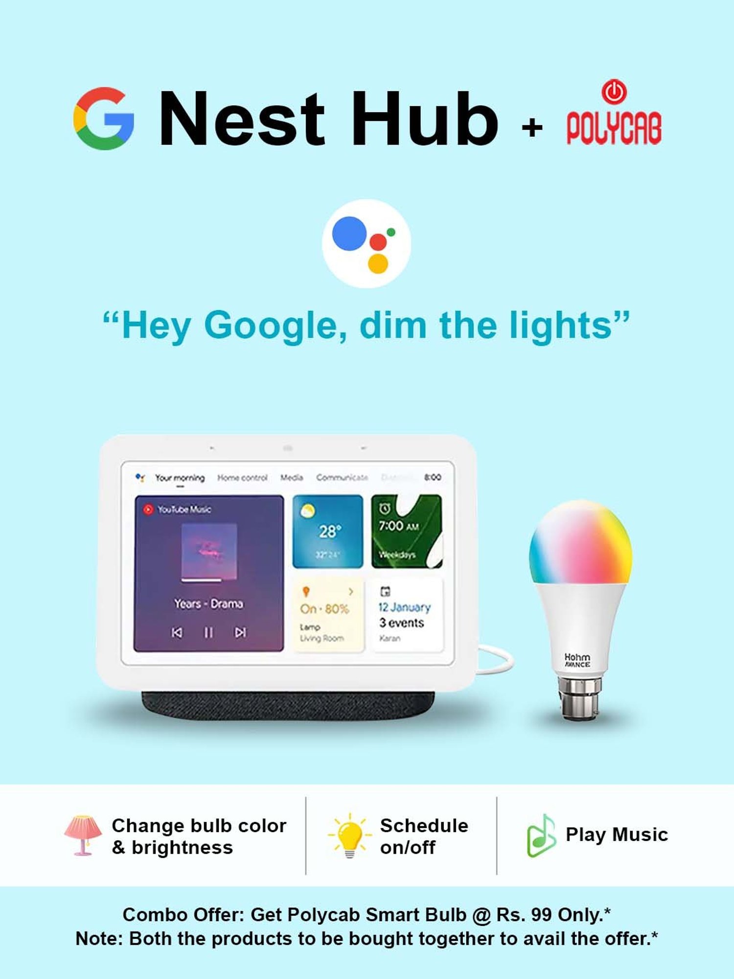 Buy Google Nest Hub 2021 (Charcoal) Online At Best Price @ Tata CLiQ