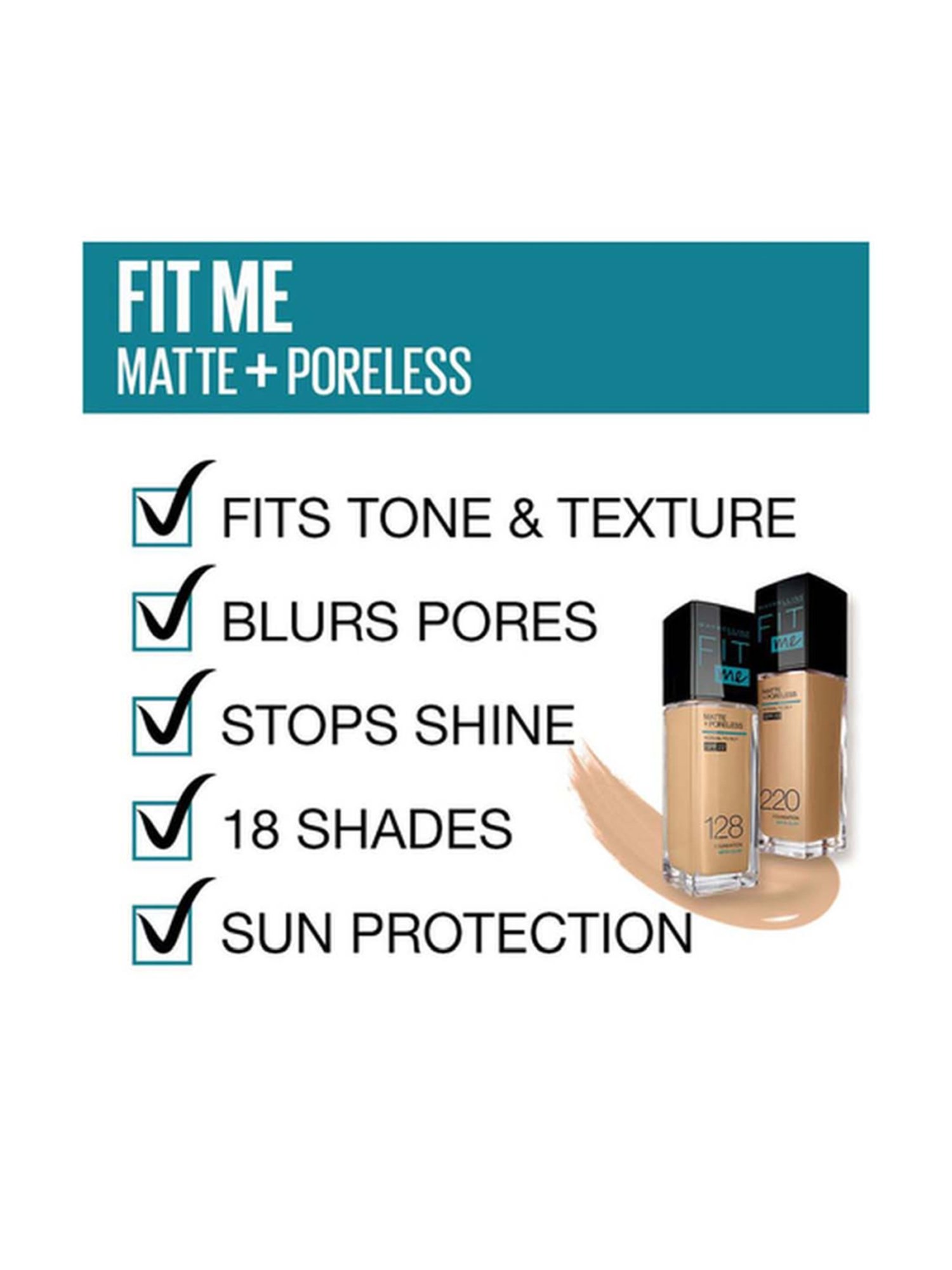 Maybelline New York Fit Me Matte + Poreless Liquid Foundation (Warm Nude  128) Price - Buy Online at ₹584 in India