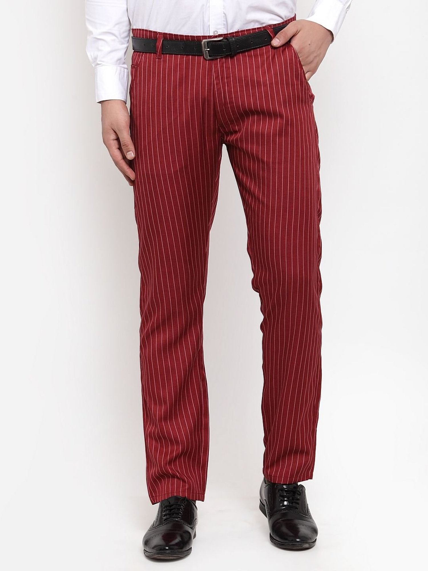 Buy Red  Black Trousers  Pants for Men by Garcon Online  Ajiocom