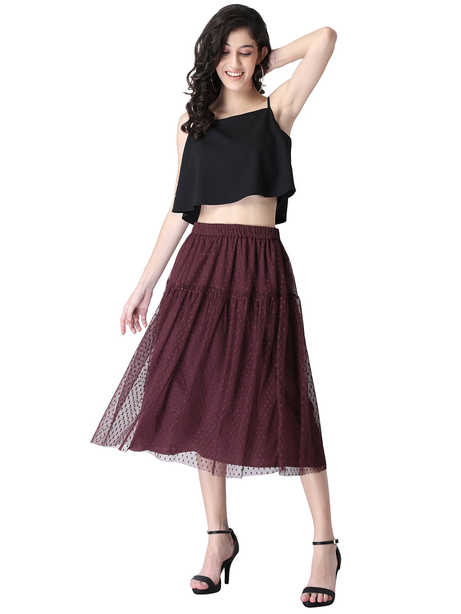 Buy FABALLEY Solid Women Skorts Black Skirt Online at Best Prices in India   Flipkartcom