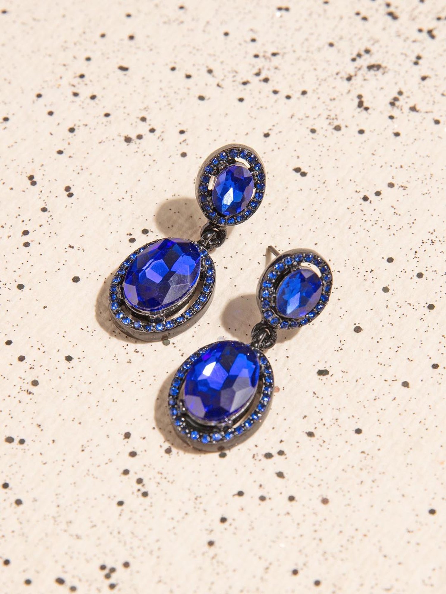 Buy LIFE Stylish Royal Blue Drop Earrings | Shoppers Stop