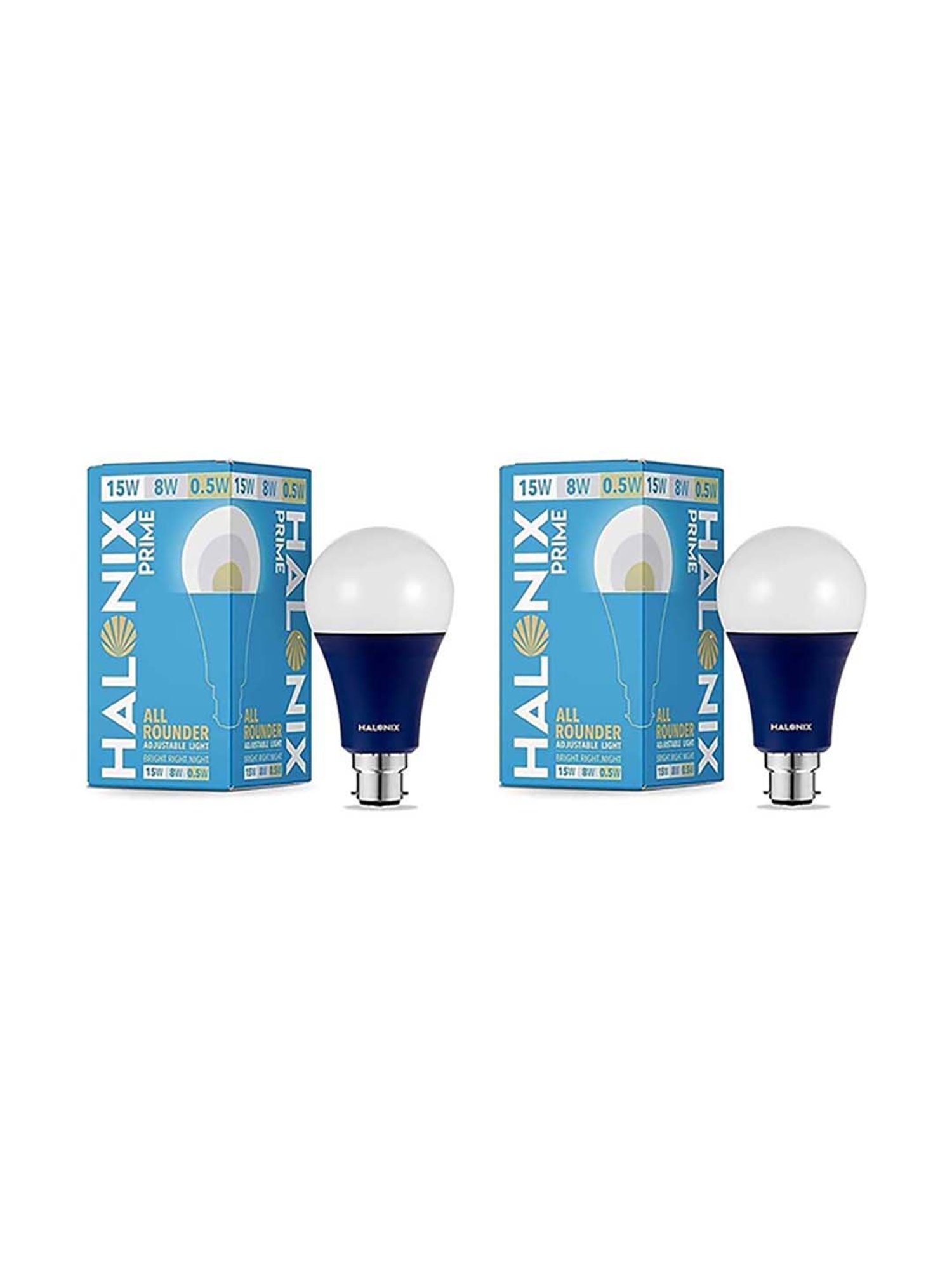 Buy Halonix Prime All Rounder 15W 8W & 0.5W B22 LED Bulb Online At Best  Price @ Tata CLiQ