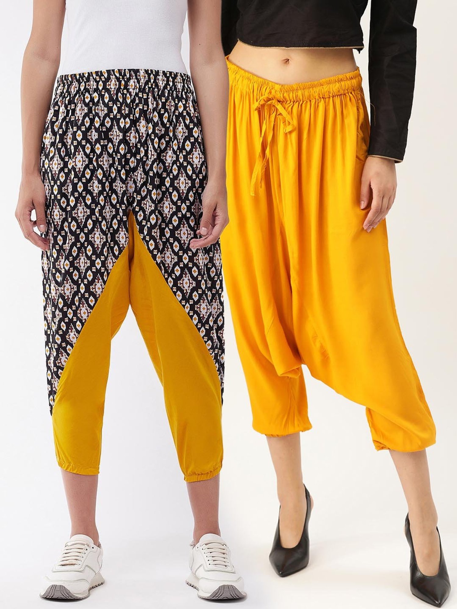 Washable Yellow Harem Pants at Best Price in Ludhiana  Ekam Fabex