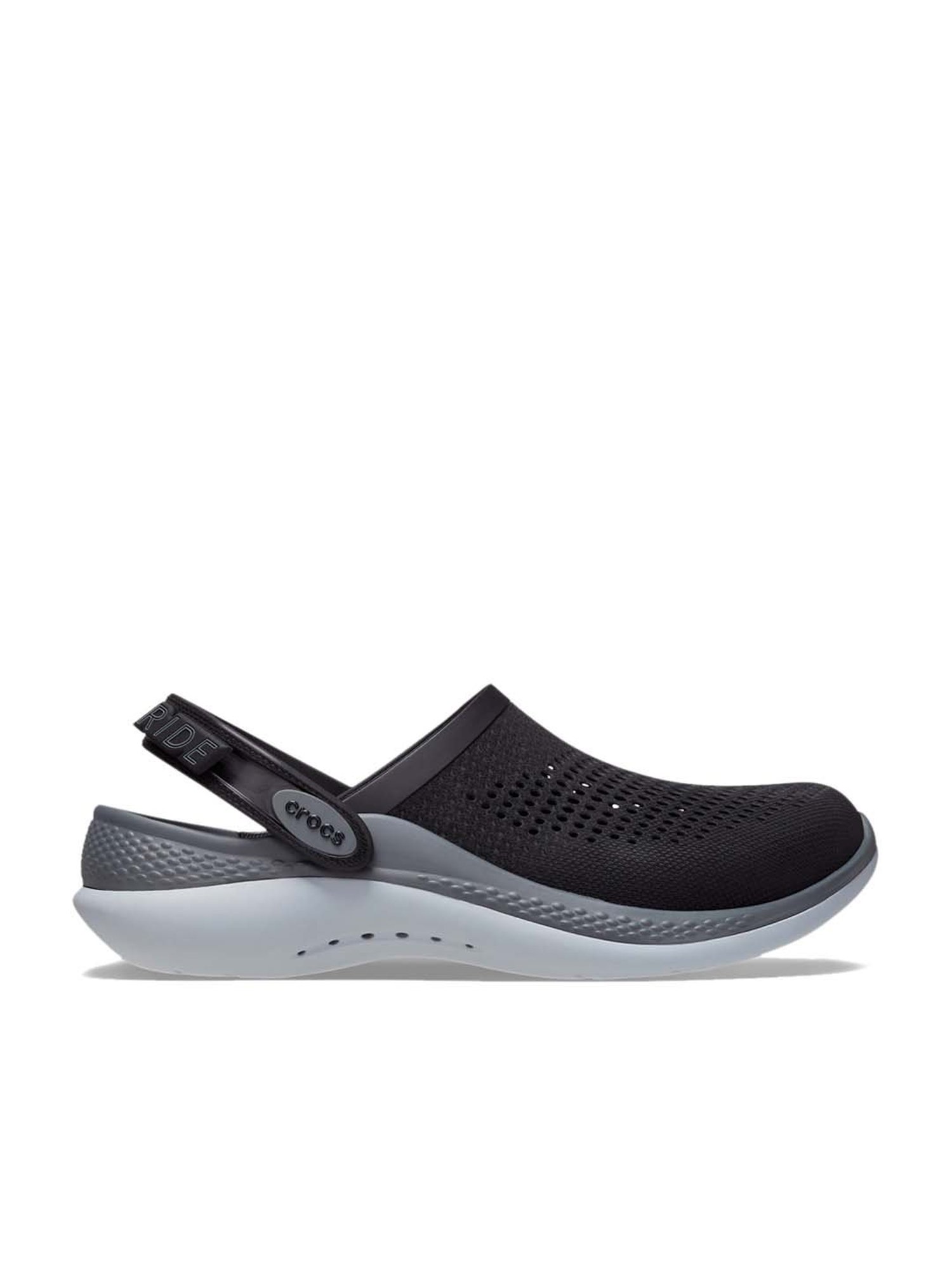 Crocs Men's Literide 360 Black Back Strap ClogsCrocsFootwearTATA CLIQ