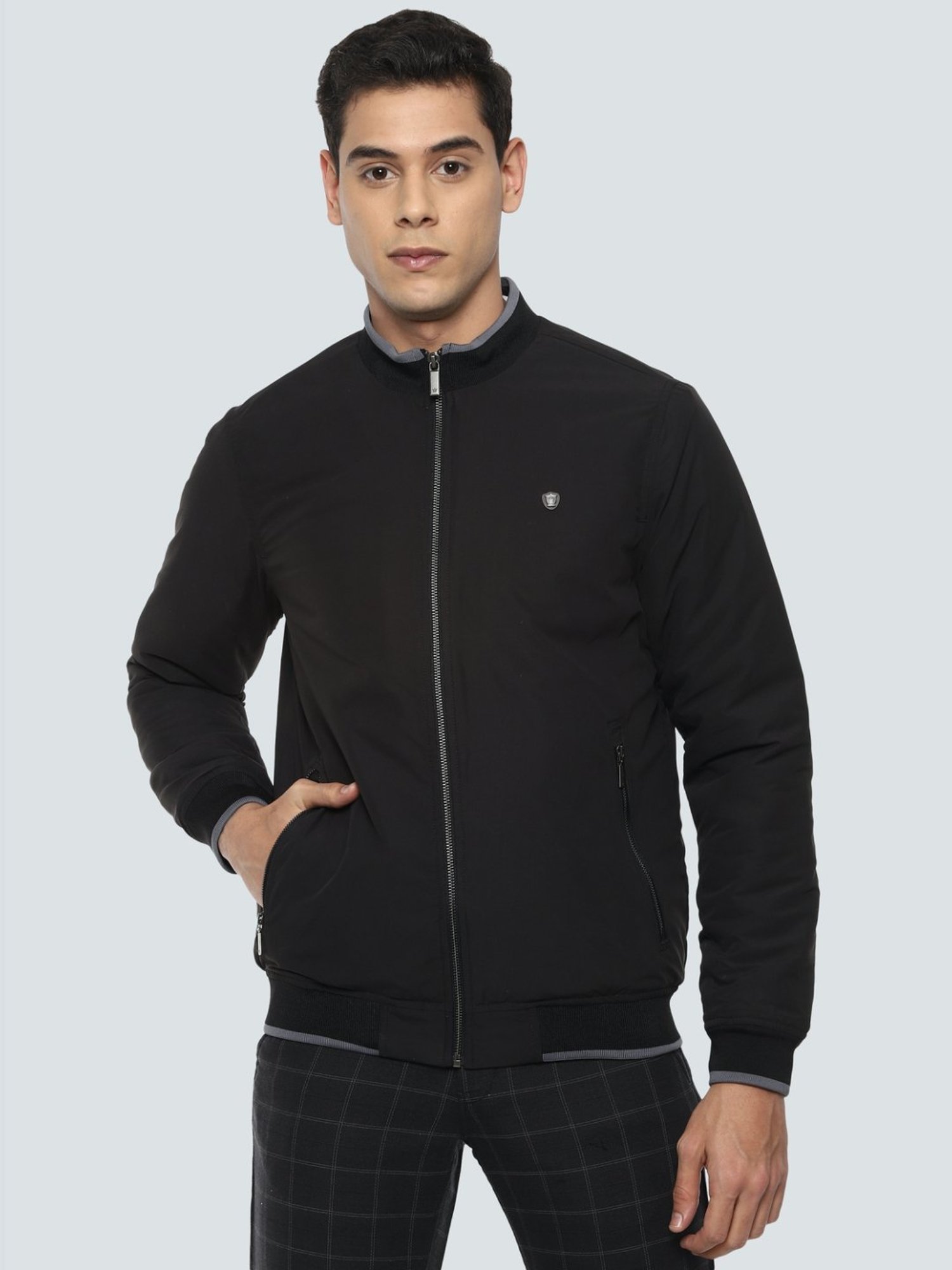 Buy Louis Philippe Sport Navy Regular Fit Jackets for Mens Online