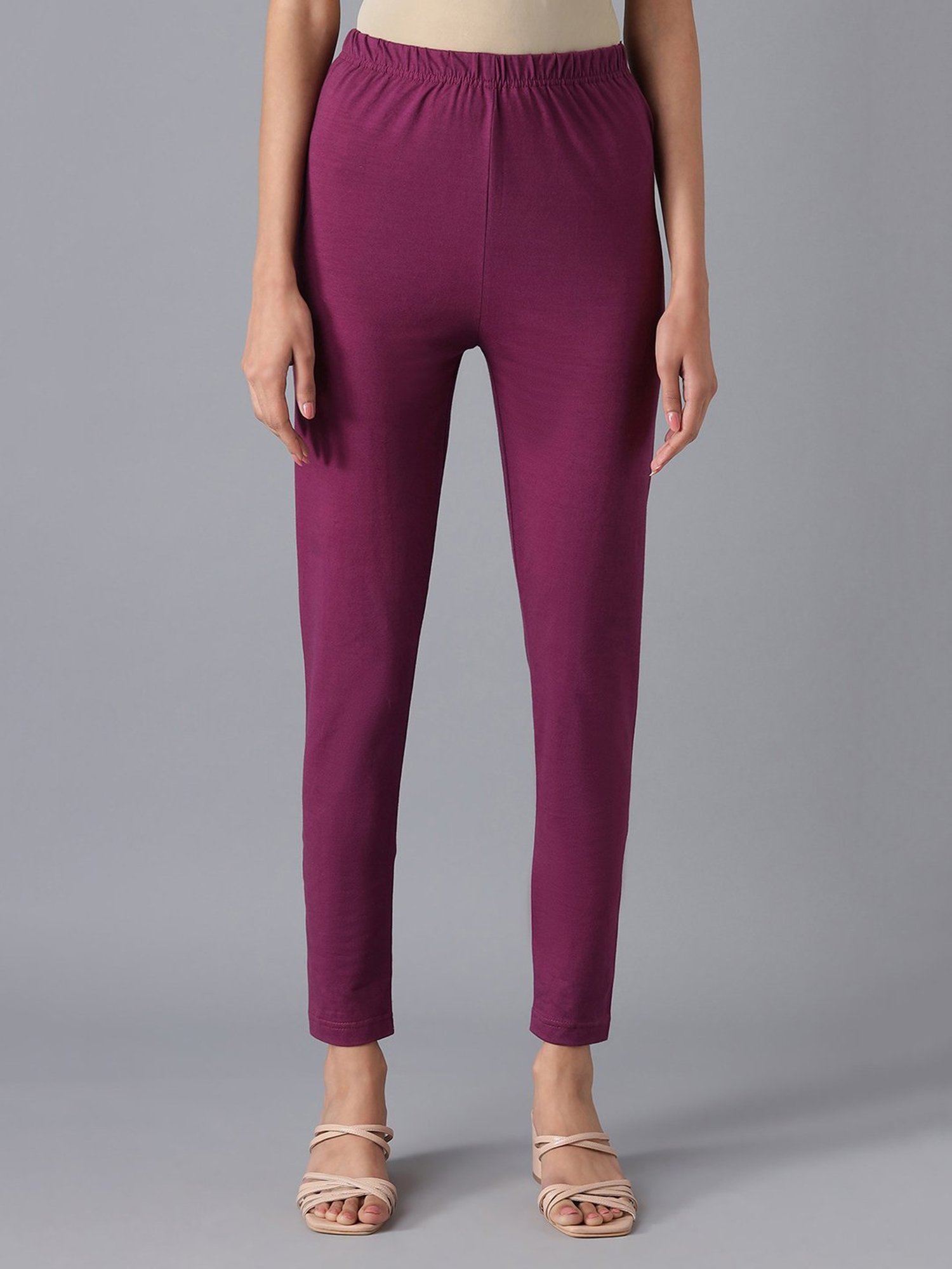 Buy Aurelia Pink Regular Fit Leggings for Women Online @ Tata CLiQ