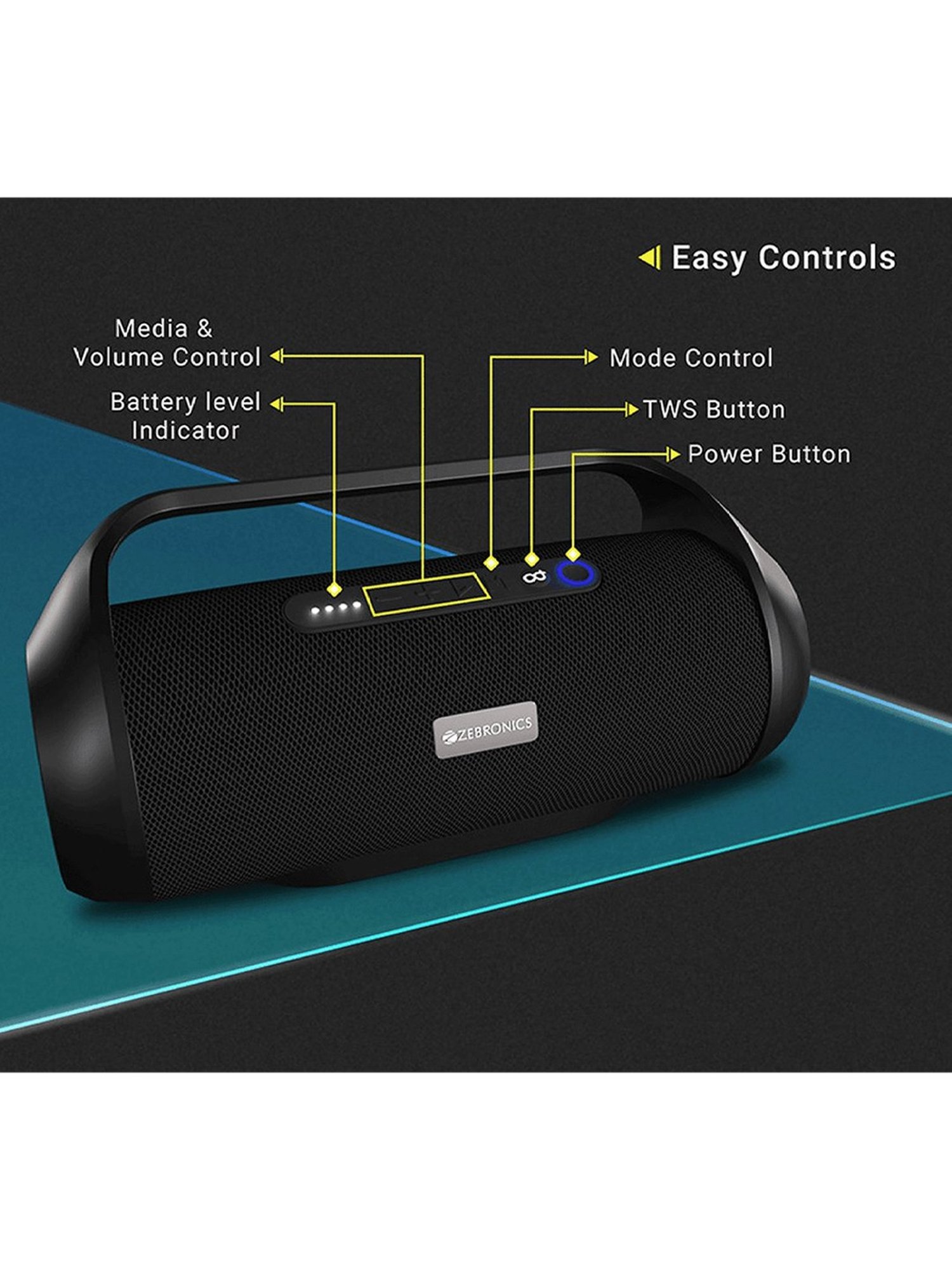 zebronics bluetooth speaker tatacliq