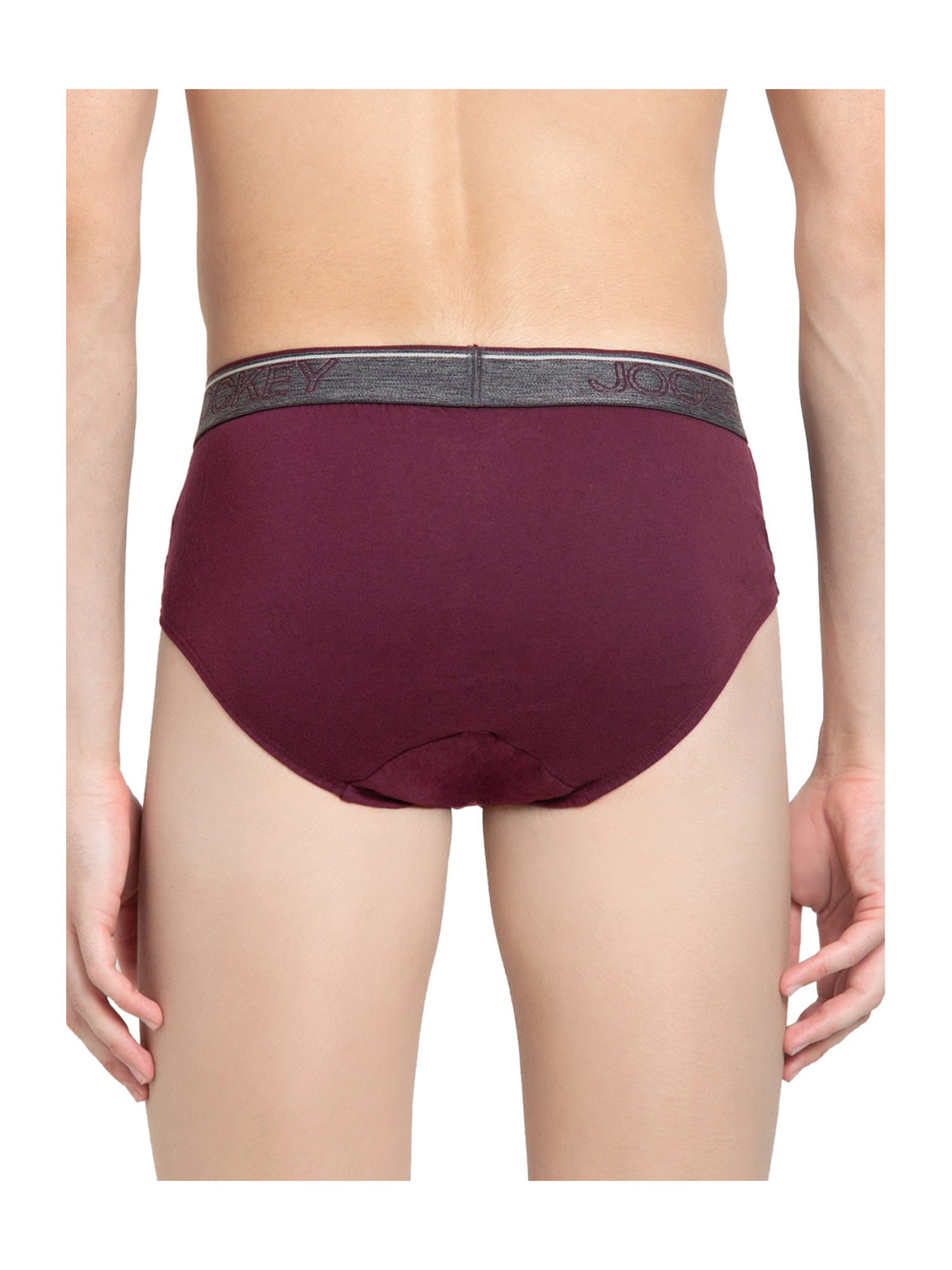 Jockey 8037 Men's Super Combed Cotton Solid Brief with Ultrasoft Waistband