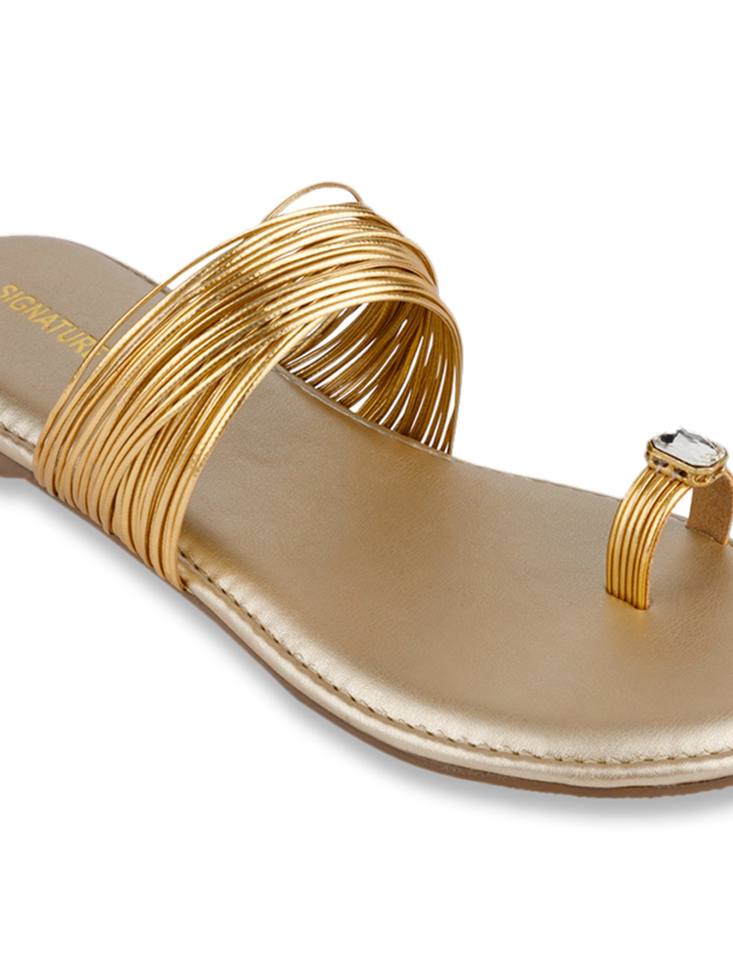 Eleonoreflat Women's Gold Flat Sandals | Aldo Shoes