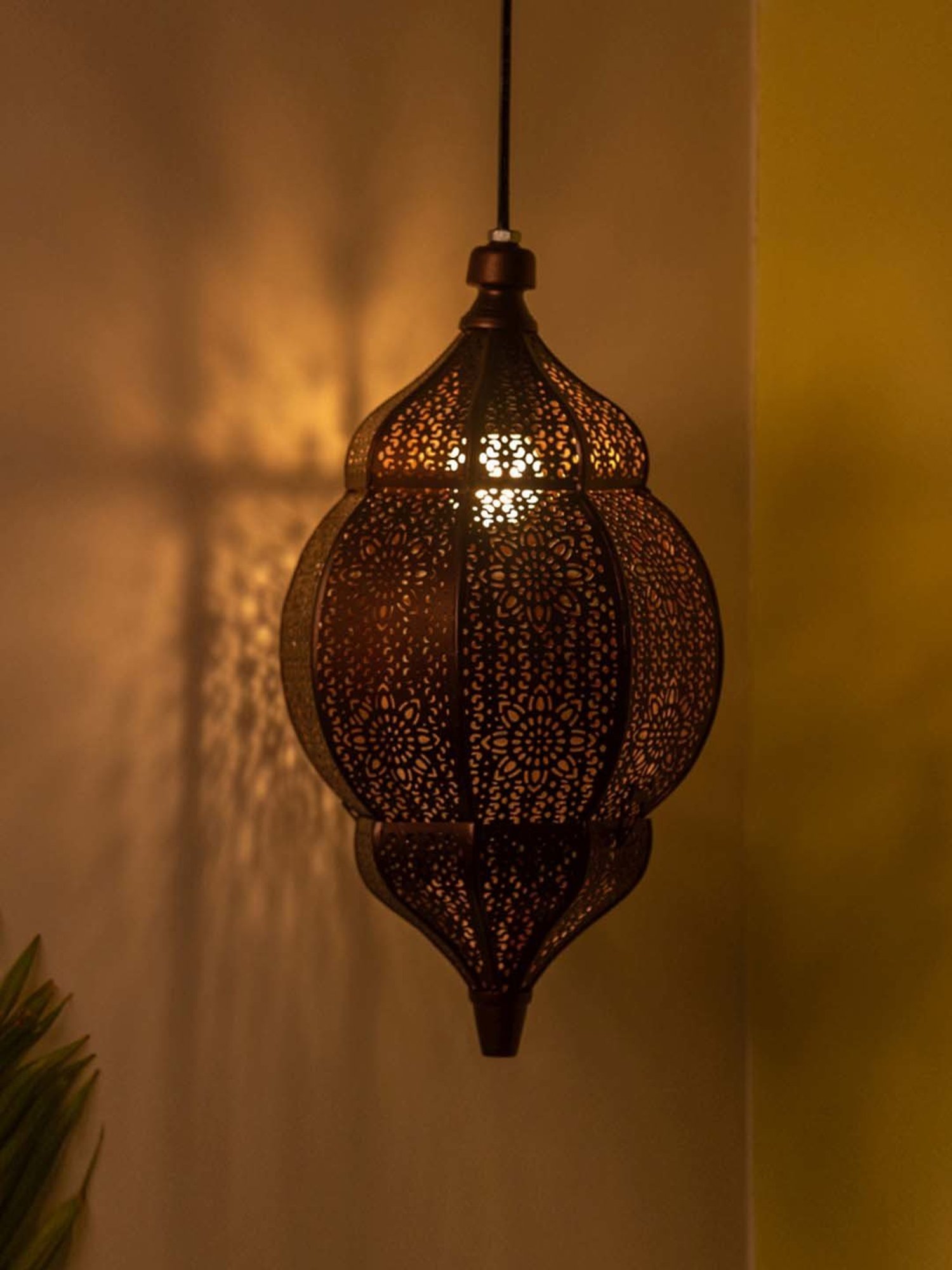 Buy ExclusiveLane 'Vintage Morrocan' Brown Iron Pendant Lamp - Set of 1 at  Best Price @ Tata CLiQ