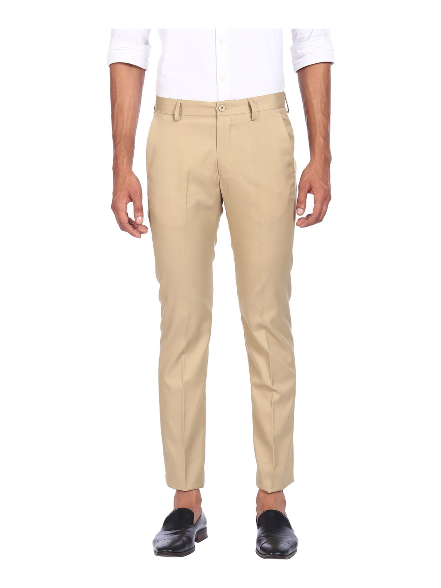 Buy Peter England Men Checked Slim Fit Formal Trousers - Trousers for Men  23022308 | Myntra