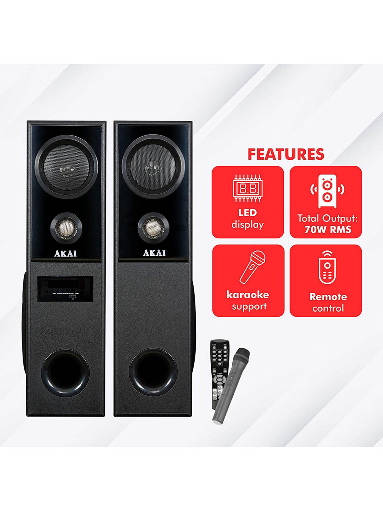 Buy Akai HA-TS70 70W Mini Twin 