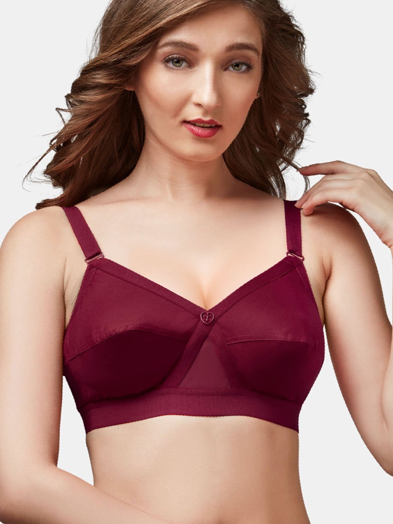 Buy Trylo-Oh-so-pretty you! Maroon Non Wired Non Padded Everyday