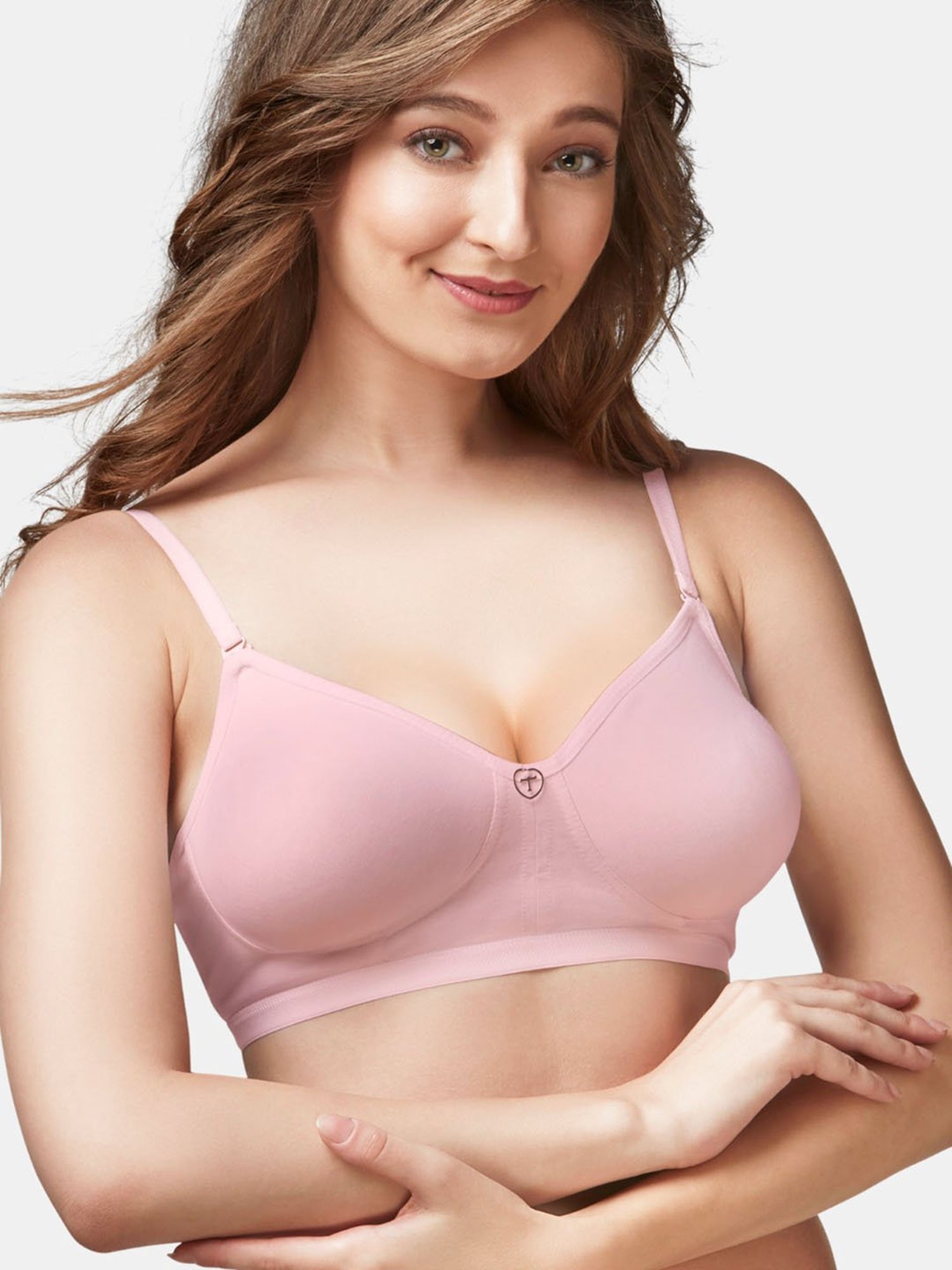 Buy Trylo-Oh-so-pretty you! Pink Non Wired Non Padded T-Shirt Bra