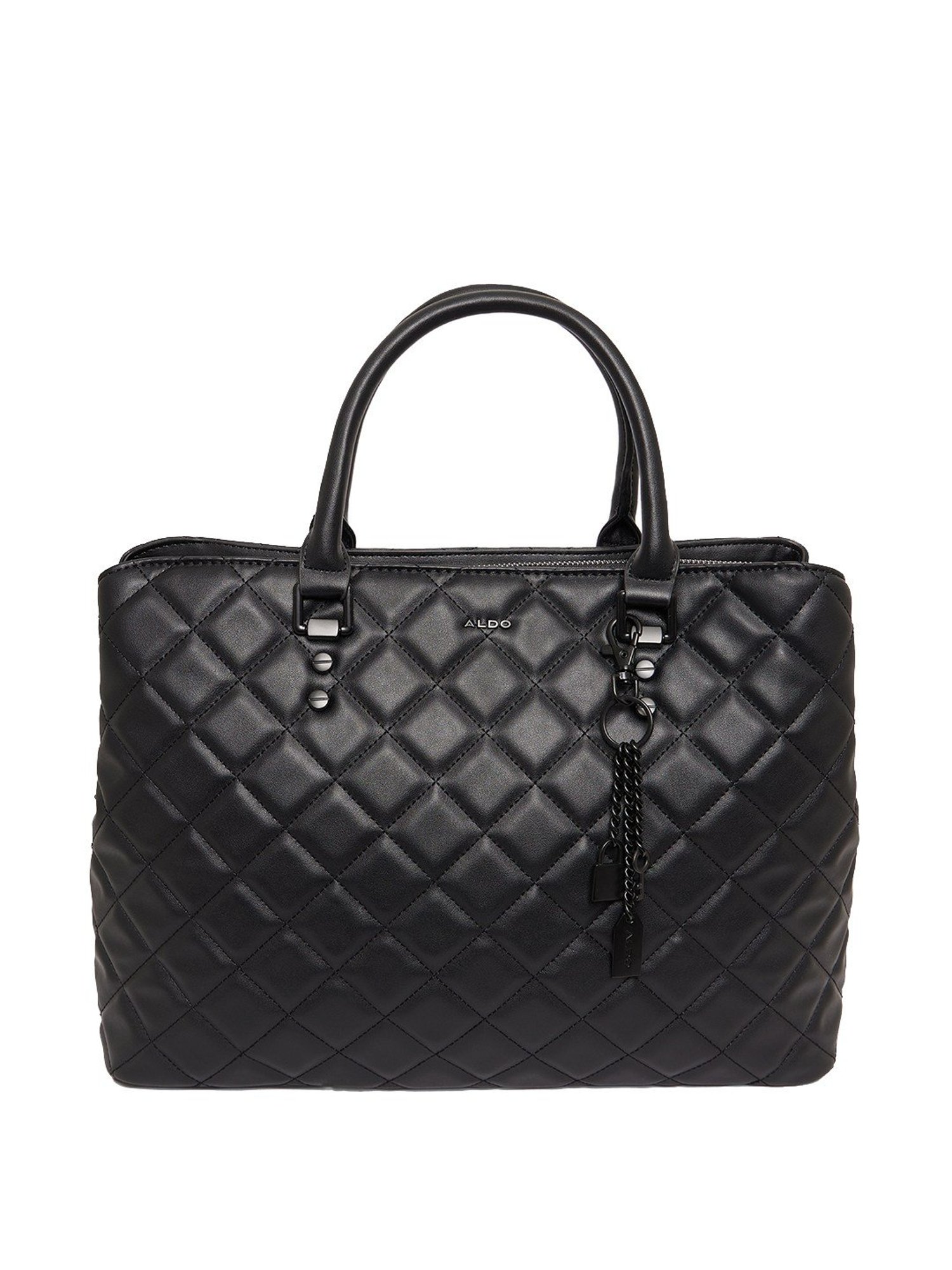 No Boundaries Women's Contemporary Top Handle Handbag, Black - Walmart.com