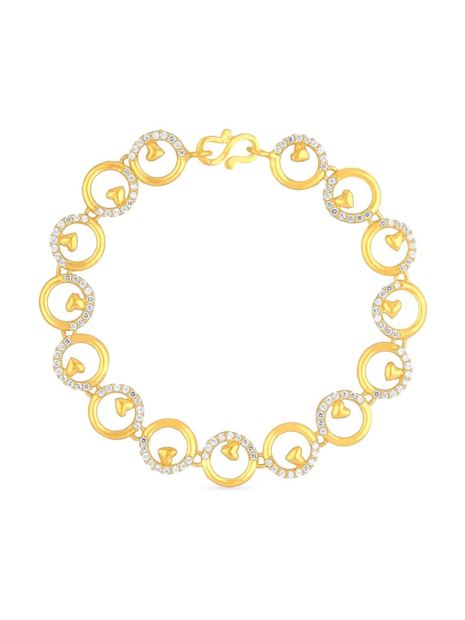 One Gram Gold Bracelet Ladies Light Weight Design For Special Occasions  BRAC210