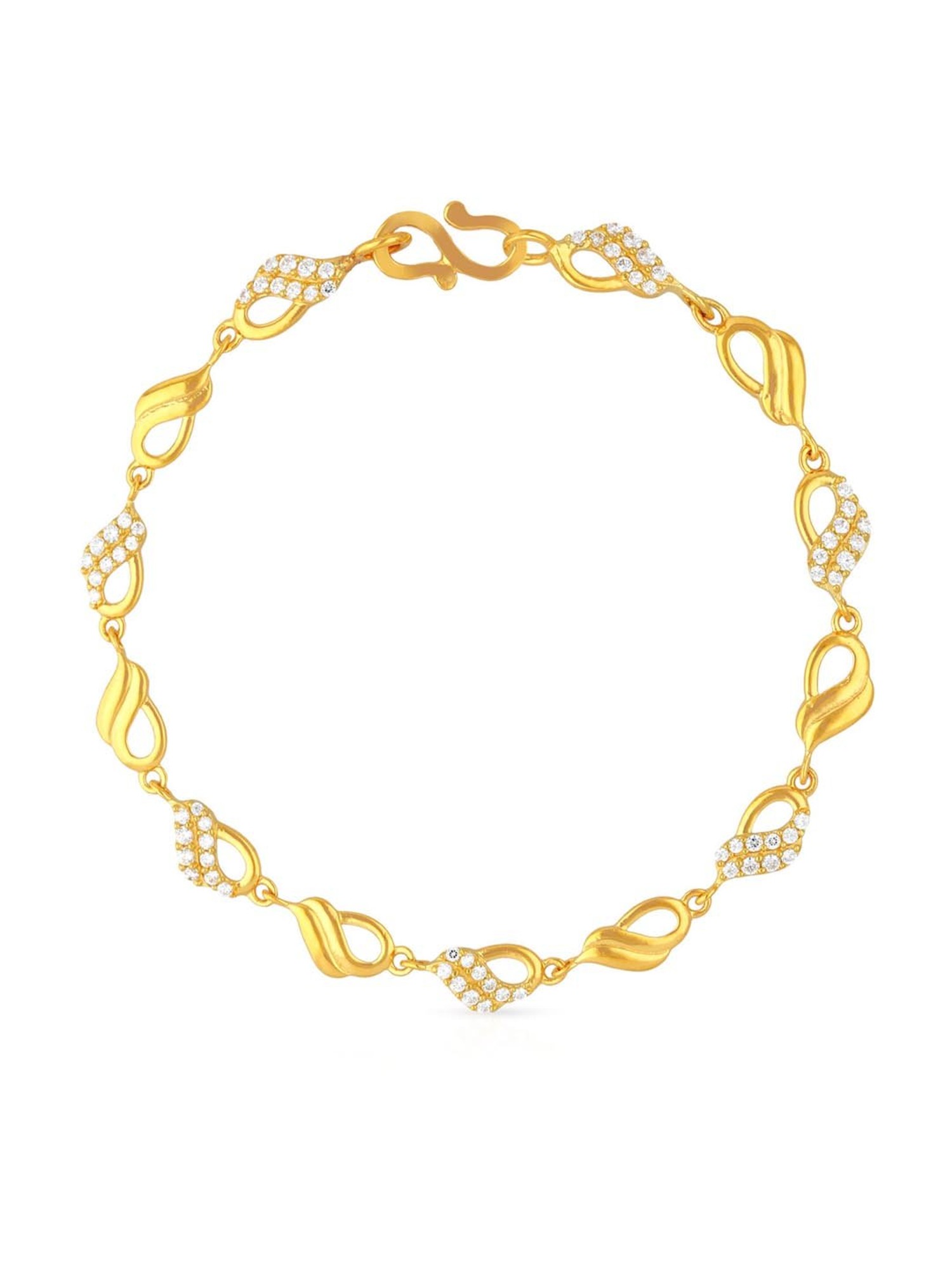 Estele Gold Plated Trendy Rectangle Link Designer Bracelet for Women Buy  Estele Gold Plated Trendy Rectangle Link Designer Bracelet for Women Online  at Best Price in India  Nykaa