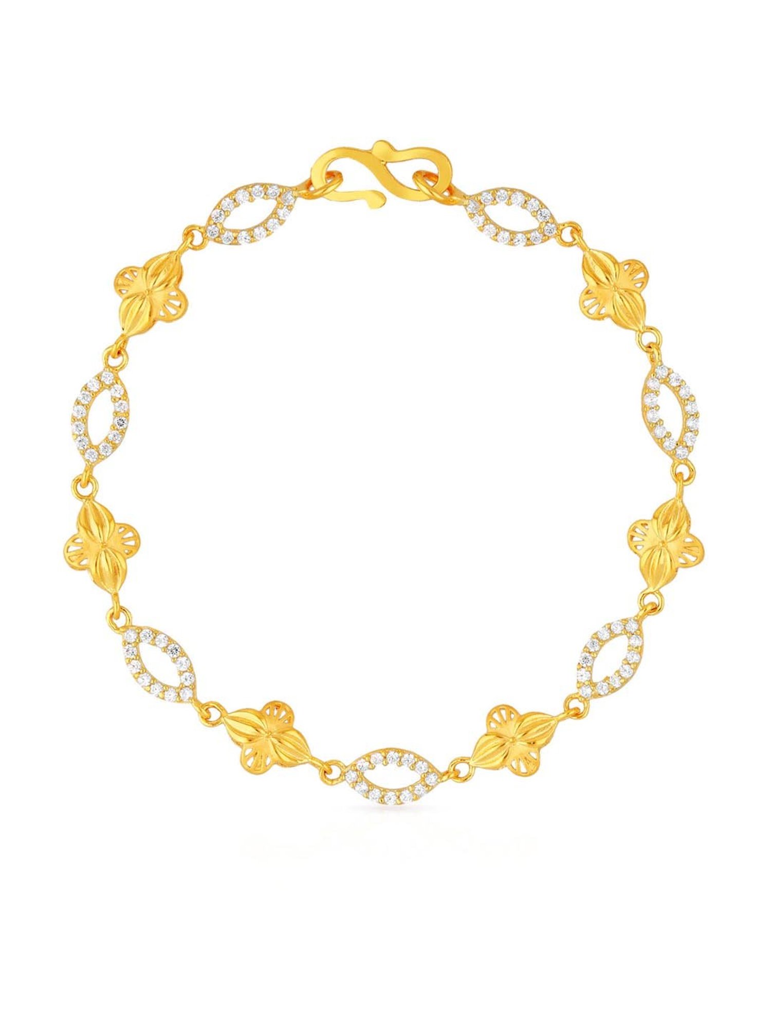 Malabar Gold and Diamonds 22k (916) Yellow Gold Bracelet for Women –  SaumyasStore