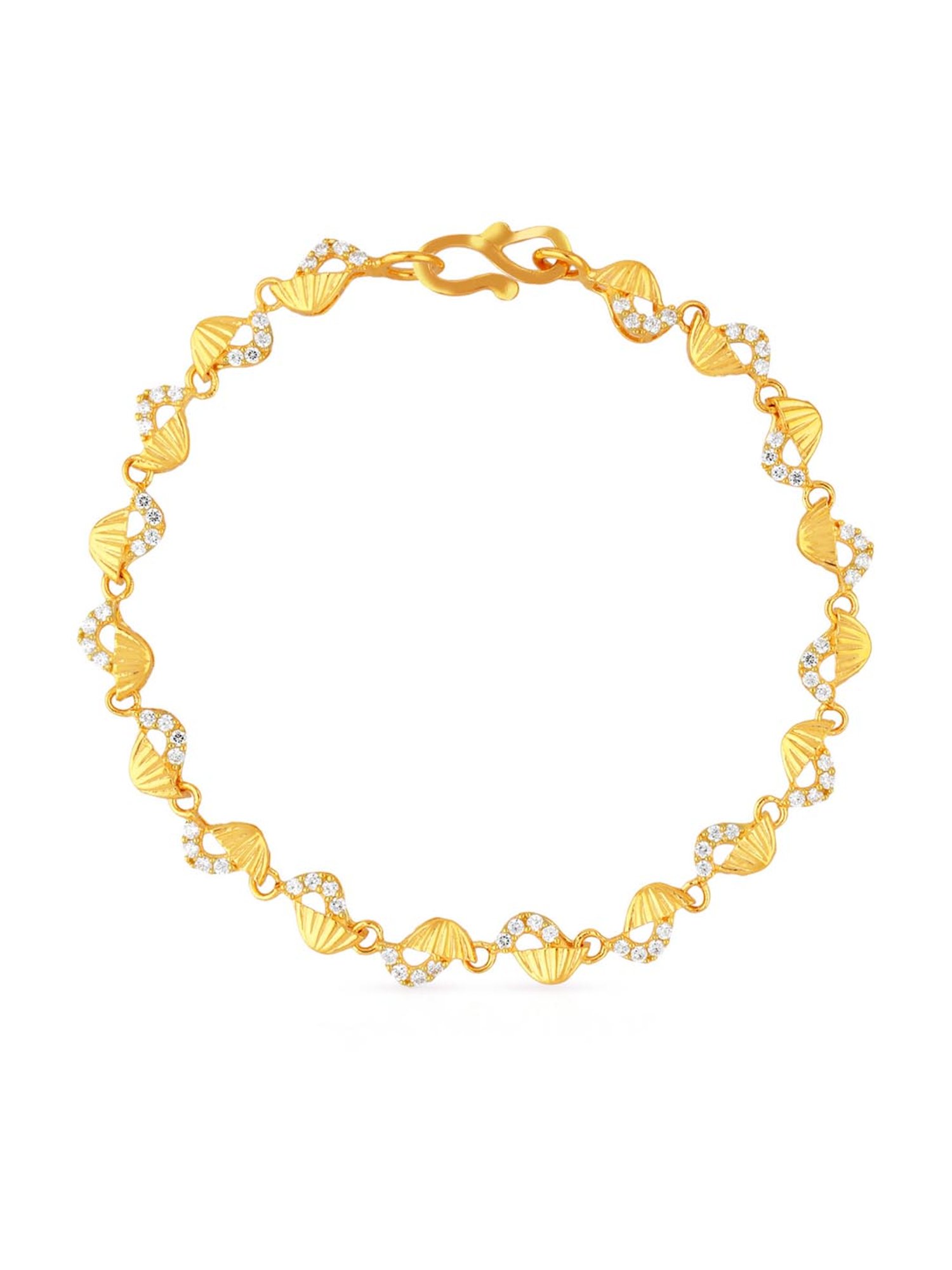 Alistair White and Yellow Gold Bracelet, 916 Gold ND03-001-330422