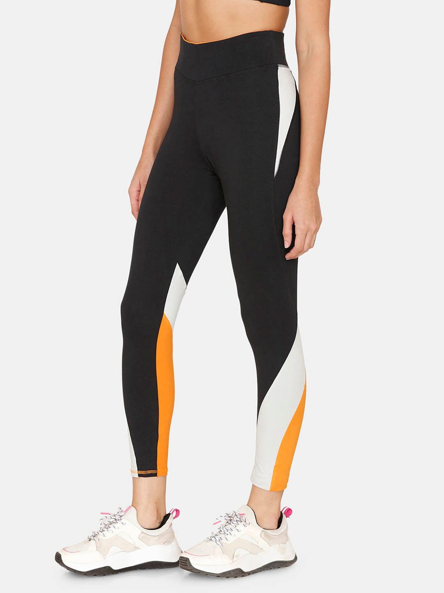 Buy Zelocity by Zivame Black Regular Fit Tights for Women Online @ Tata CLiQ