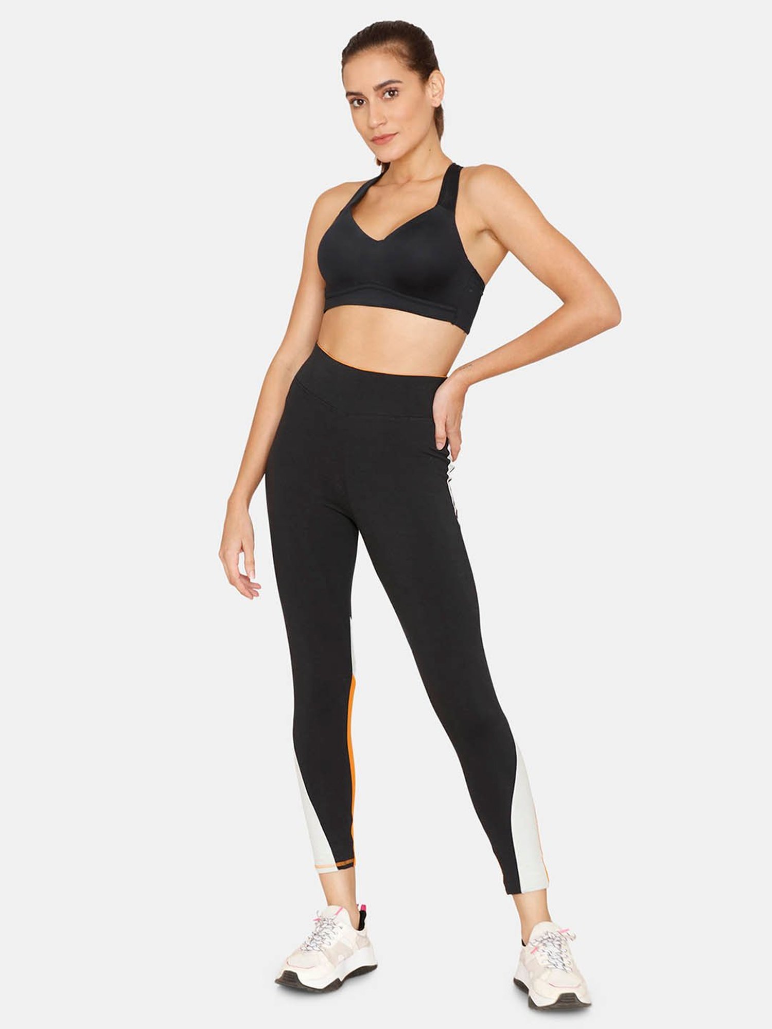 Buy Zelocity by Zivame Black Regular Fit Tights for Women Online @ Tata CLiQ