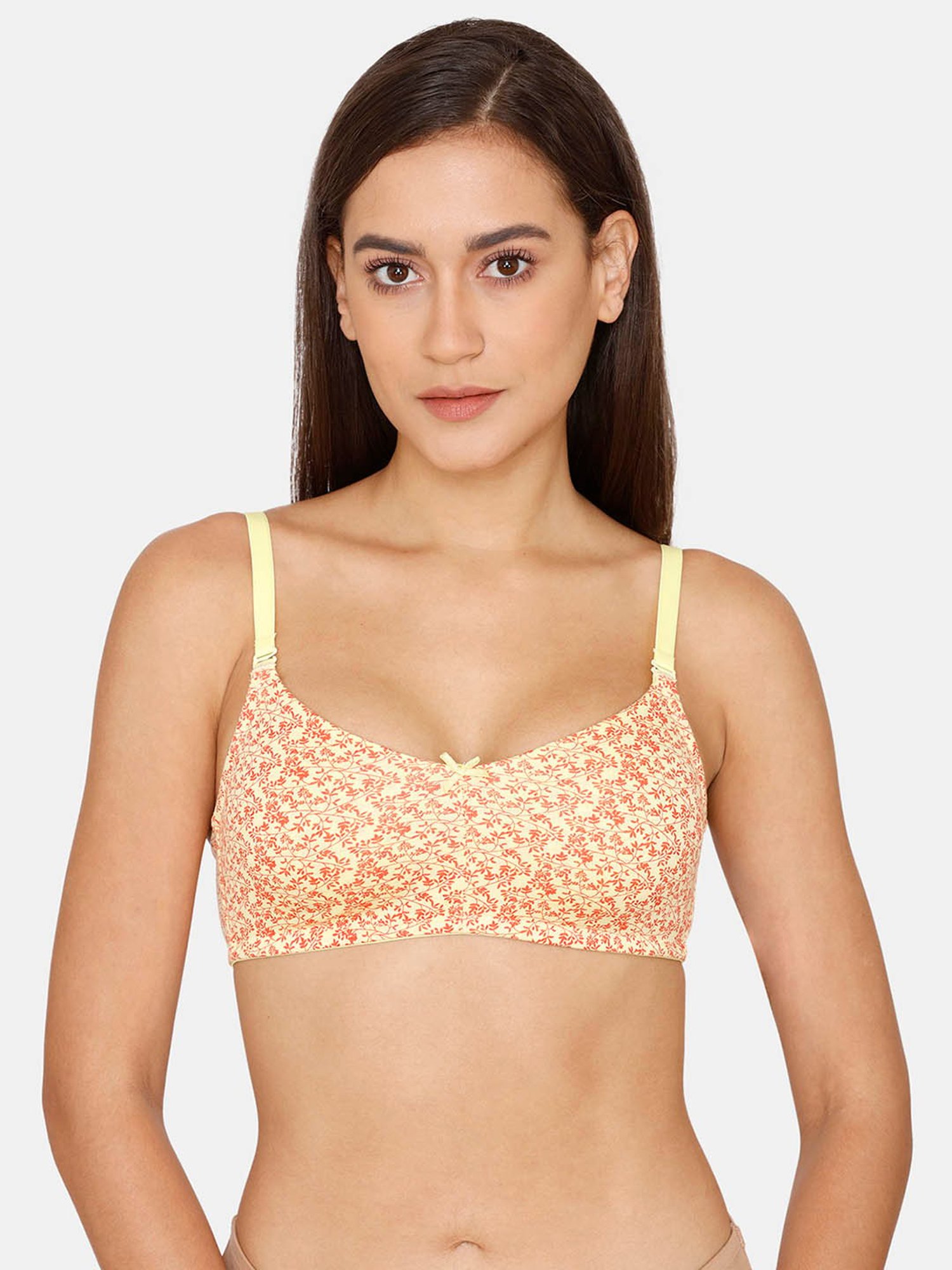 Rosaline by Zivame Assorted Printed Half Coverage Double Layered T-Shirt  Bra - Pack of 2