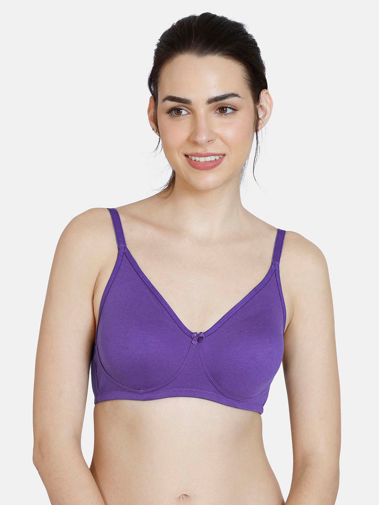 Buy Rosaline by Zivame Purple Non Wired Non Padded T-Shirt Bra for Women  Online @ Tata CLiQ