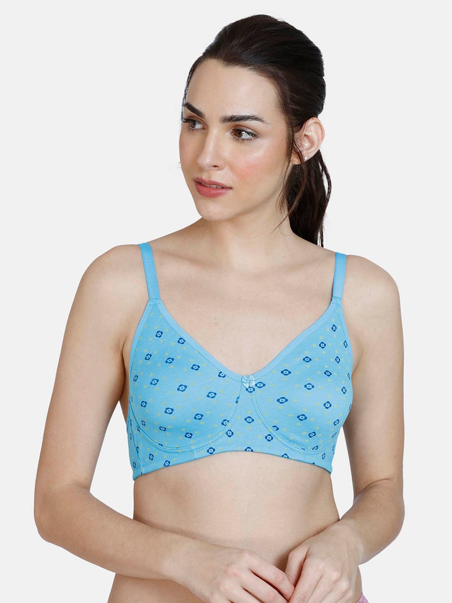 Buy Rosaline by Zivame Blue Under-Wired T-Shirt Bra for Women's Online @  Tata CLiQ