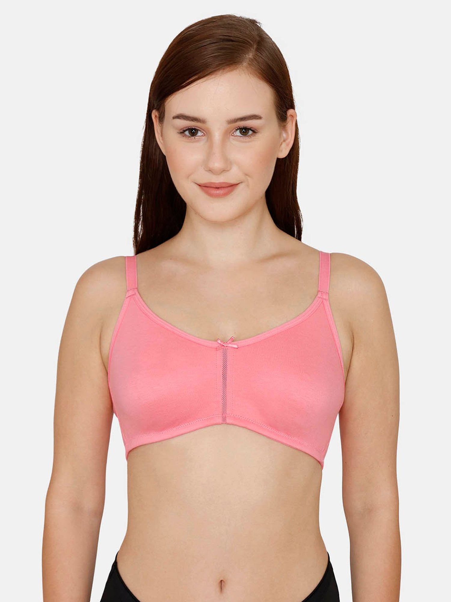 Buy Zivame Light Pink Non Wired Non Padded Full Coverage Bra for Women  Online @ Tata CLiQ