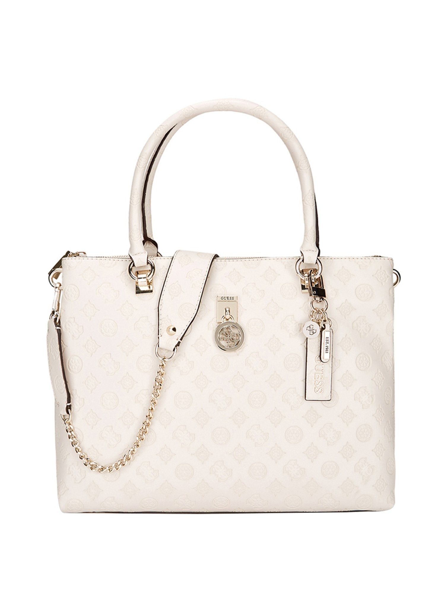 Buy Guess Powder Pink Hensely Medium Shoulder Bag for Women Online @ Tata  CLiQ Luxury