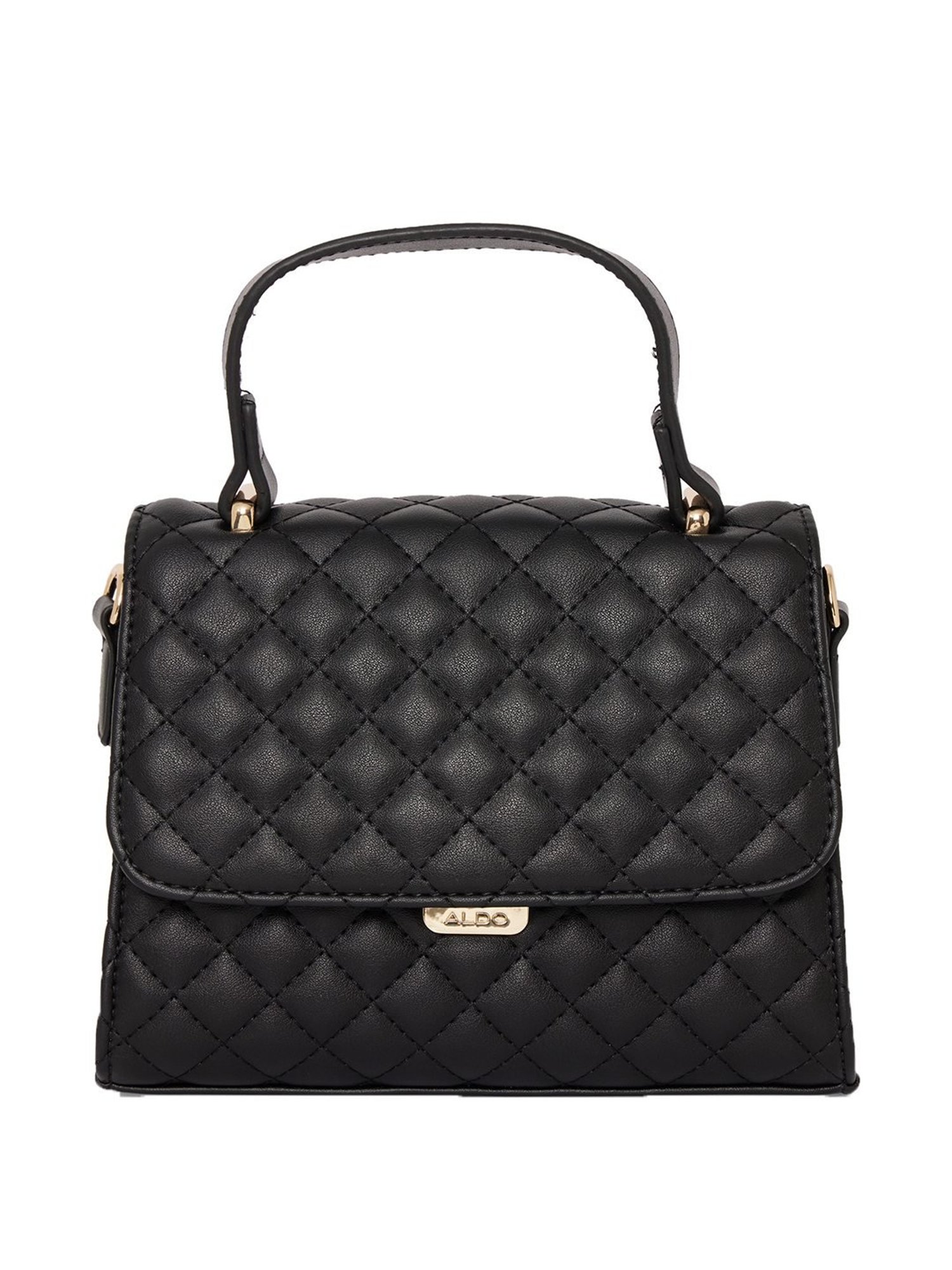 Buy Aldo KIBARA Black Quilted Medium Satchel Handbag Online At Best Price Tata CLiQ