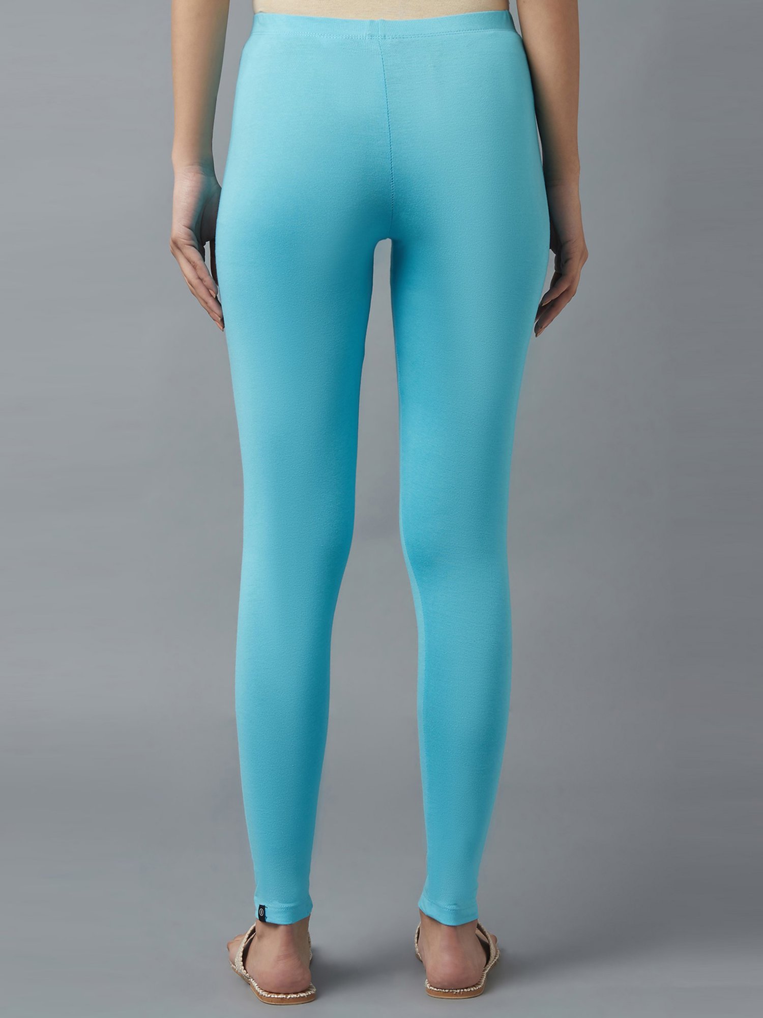 TWIN BIRDS Blue Ankle Length Leggings