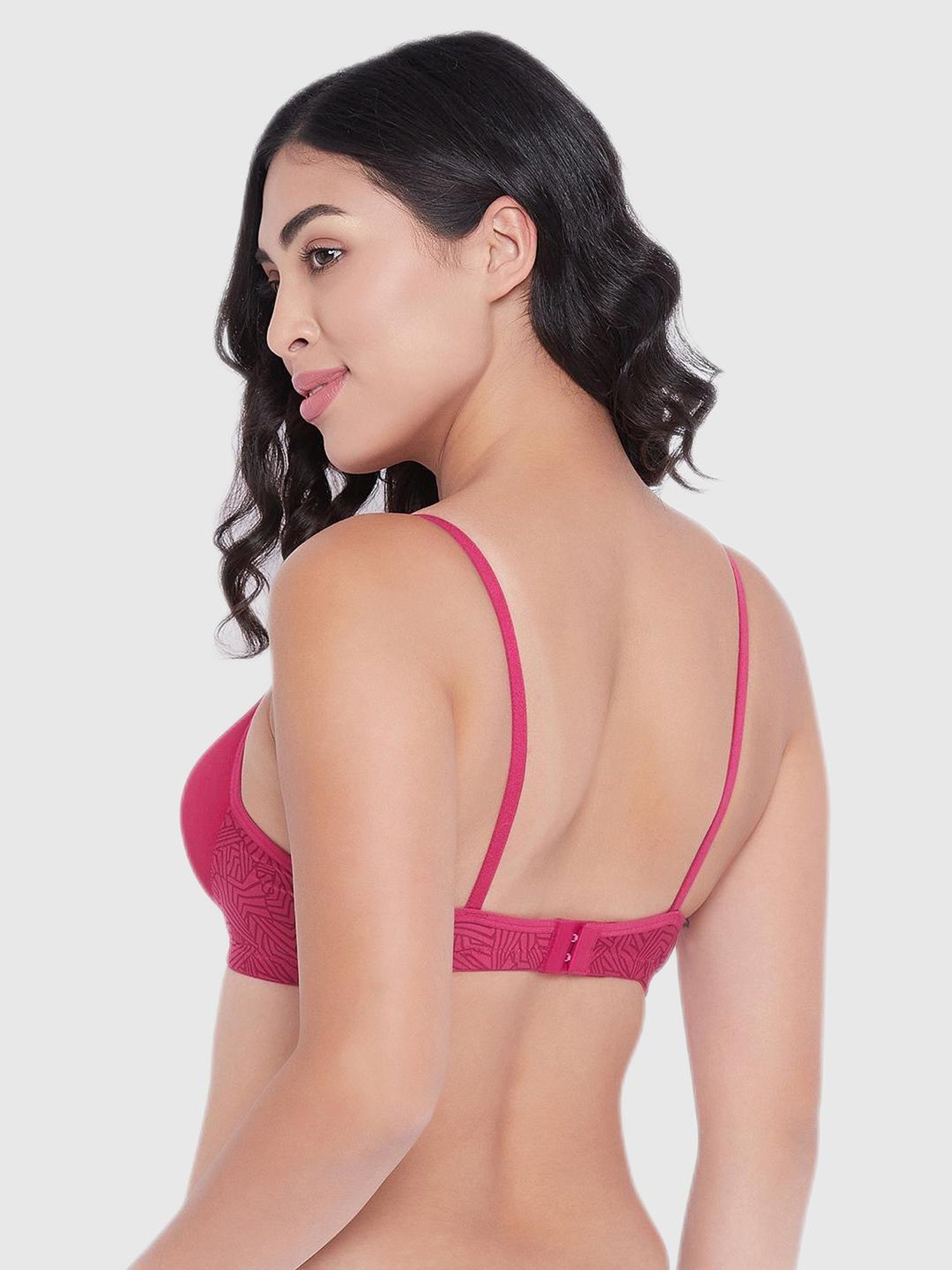 Buy Clovia Red Geometric Print Padded Bra for Women Online @ Tata CLiQ