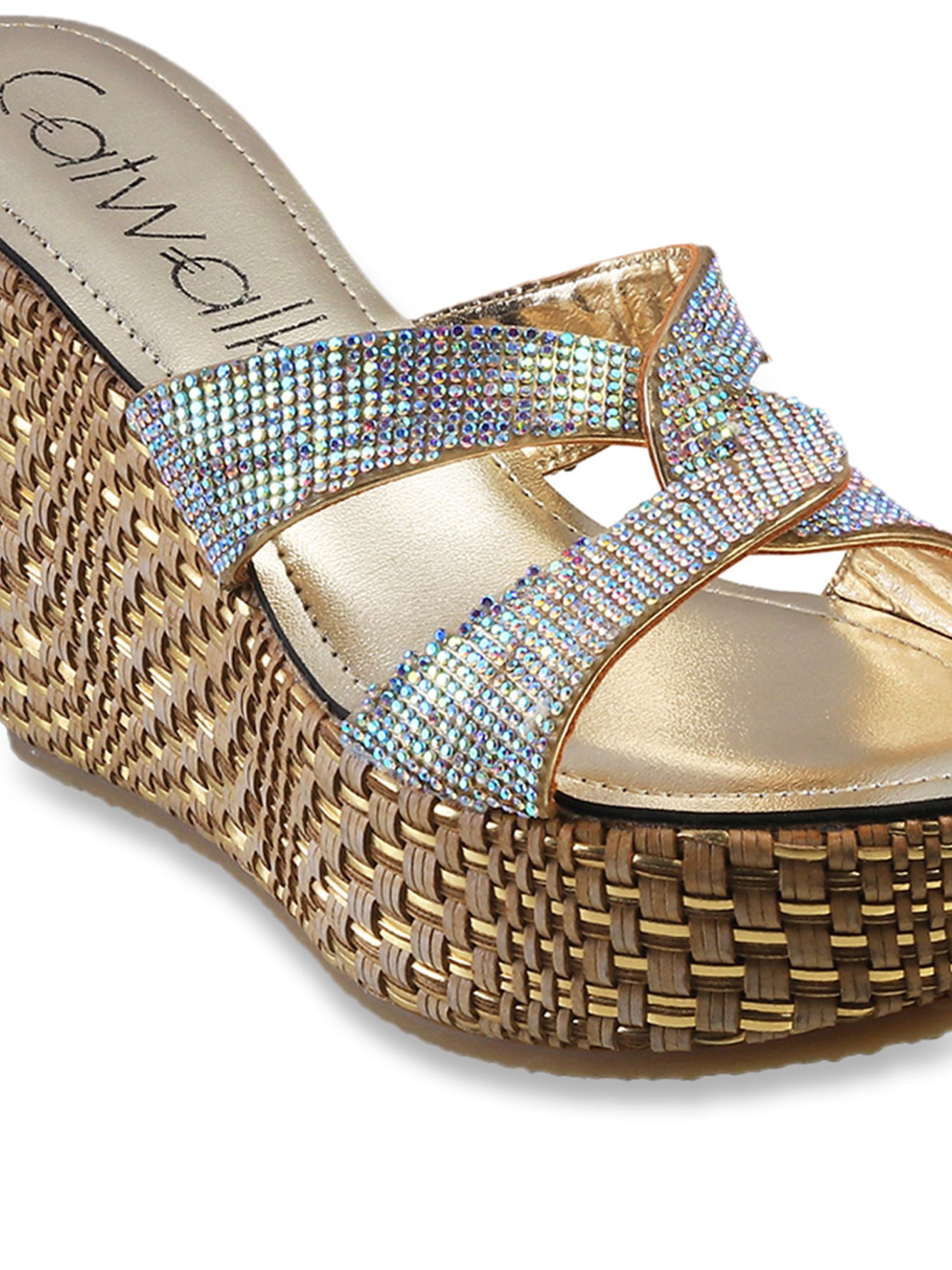 Buy Catwalk Women's Golden Casual Wedges for Women at Best Price @ Tata CLiQ