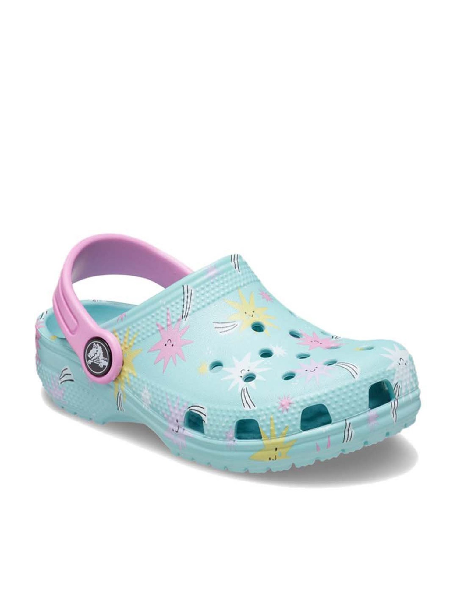 Blue pink best sale flamingo crocs