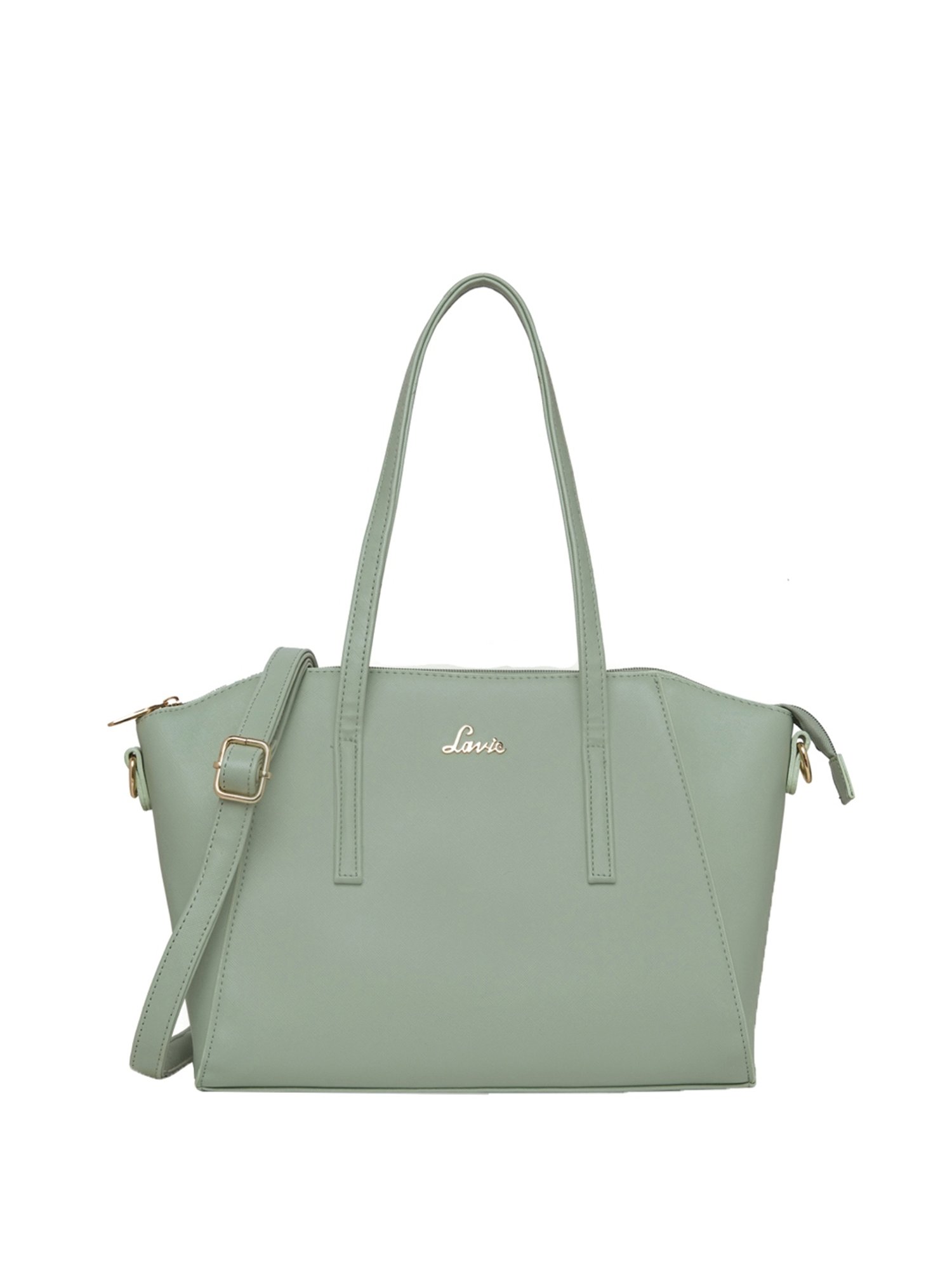 Buy Lavie Green Solid Medium Shoulder Handbag Online At Best Price