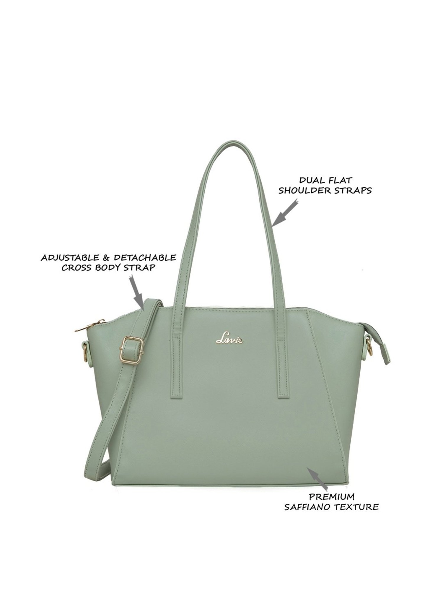 Buy Lavie Womens Betstrap Tote Bag Green (L) online