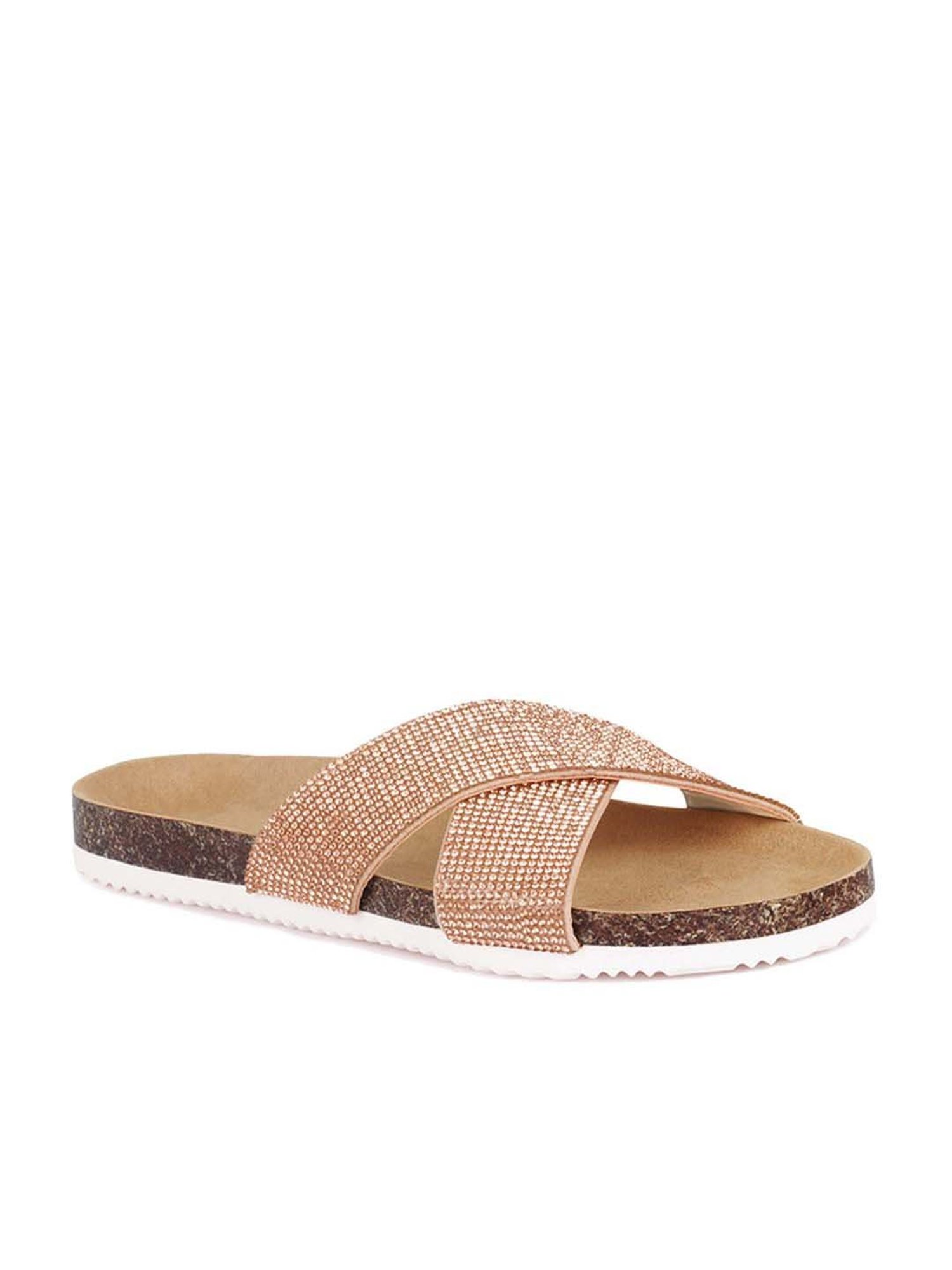 Glitter sandals with buckle | EMPORIO ARMANI Woman