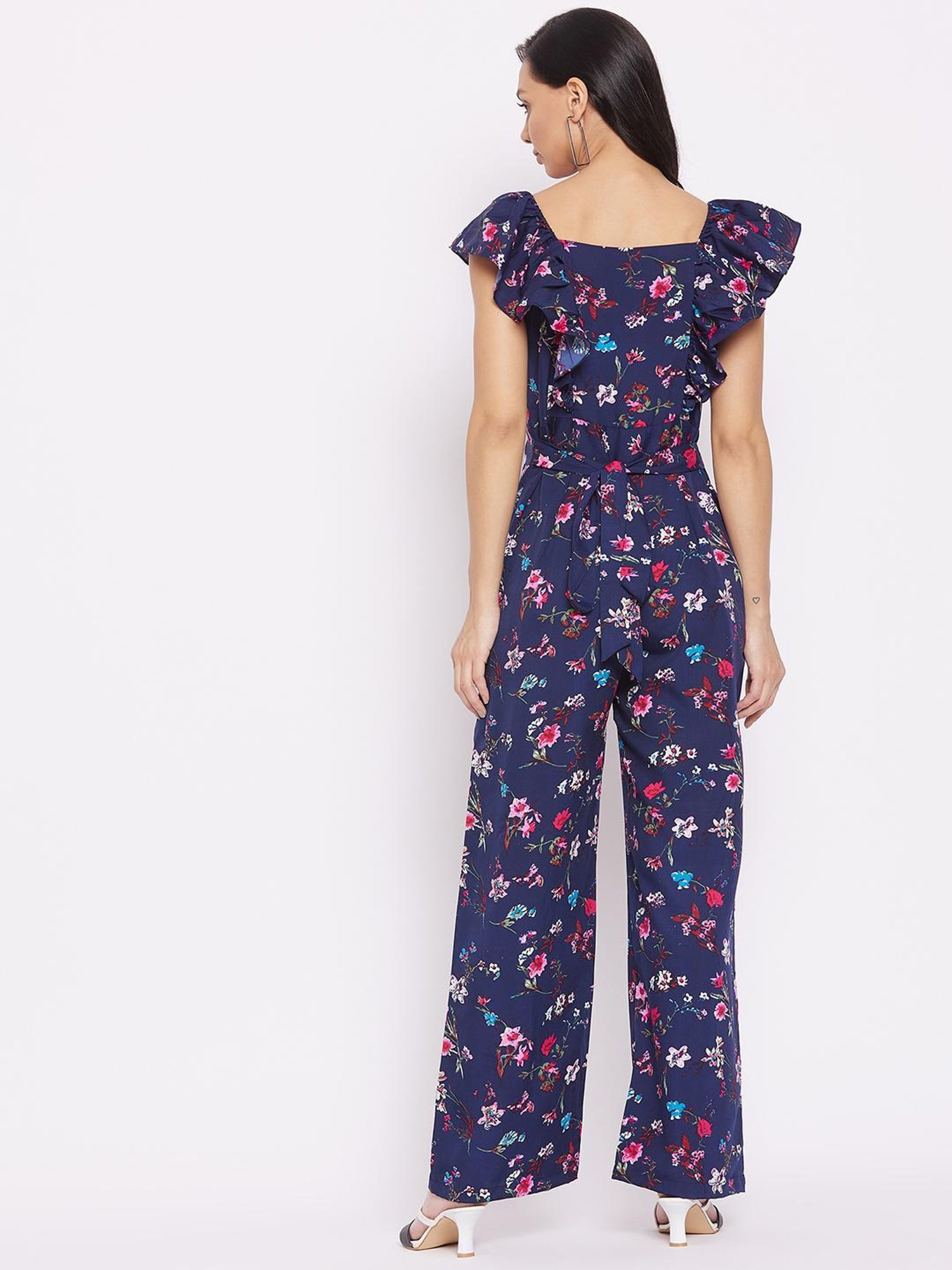 Retro Lavender Floral Jumpsuit – Moda Boutique