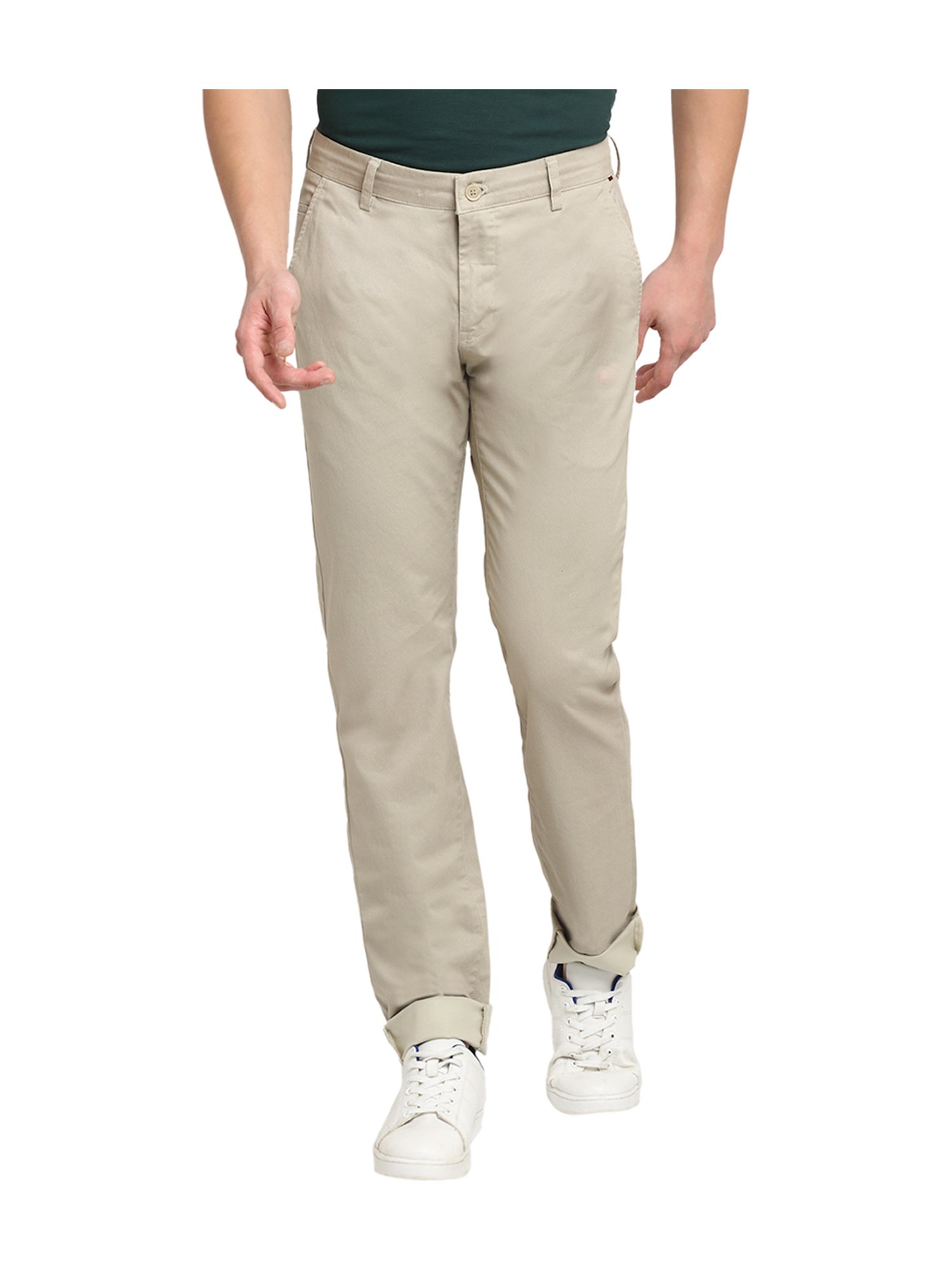 Buy Cantabil Men Brown Slim Fit Casual Trousers  Trousers for Men 777677   Myntra