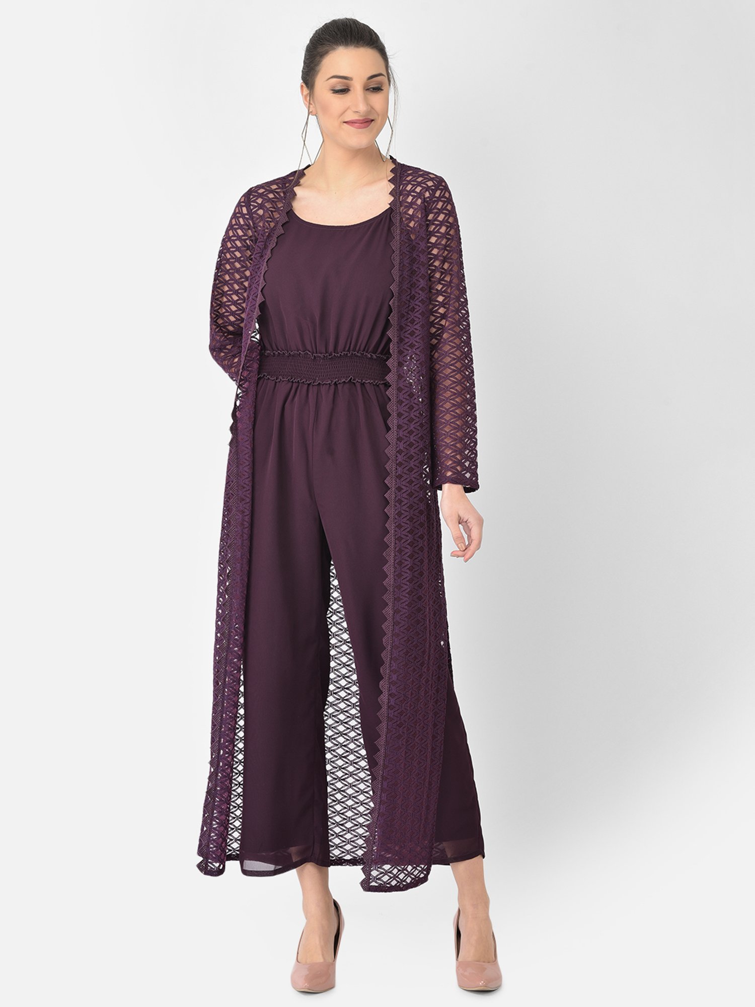 Buy Women's Jumpsuit Maxi Jumpsuit (sbyt_Green_L) at Amazon.in