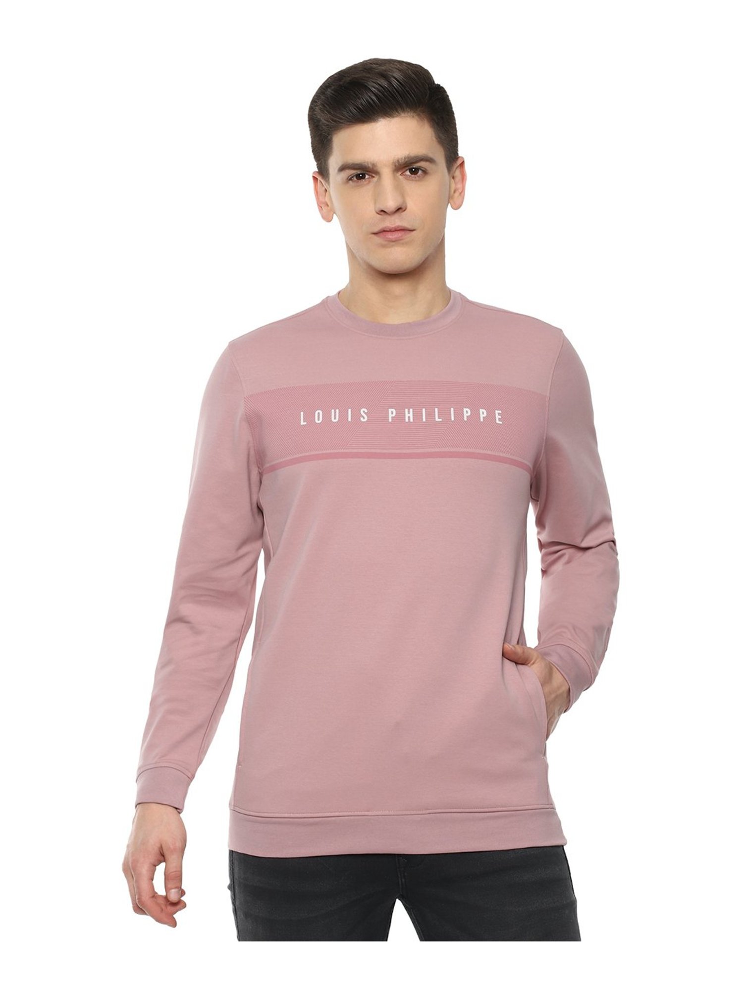 Buy Louis Philippe Sport White Cotton Sweatshirt for Men Online @ Tata CLiQ