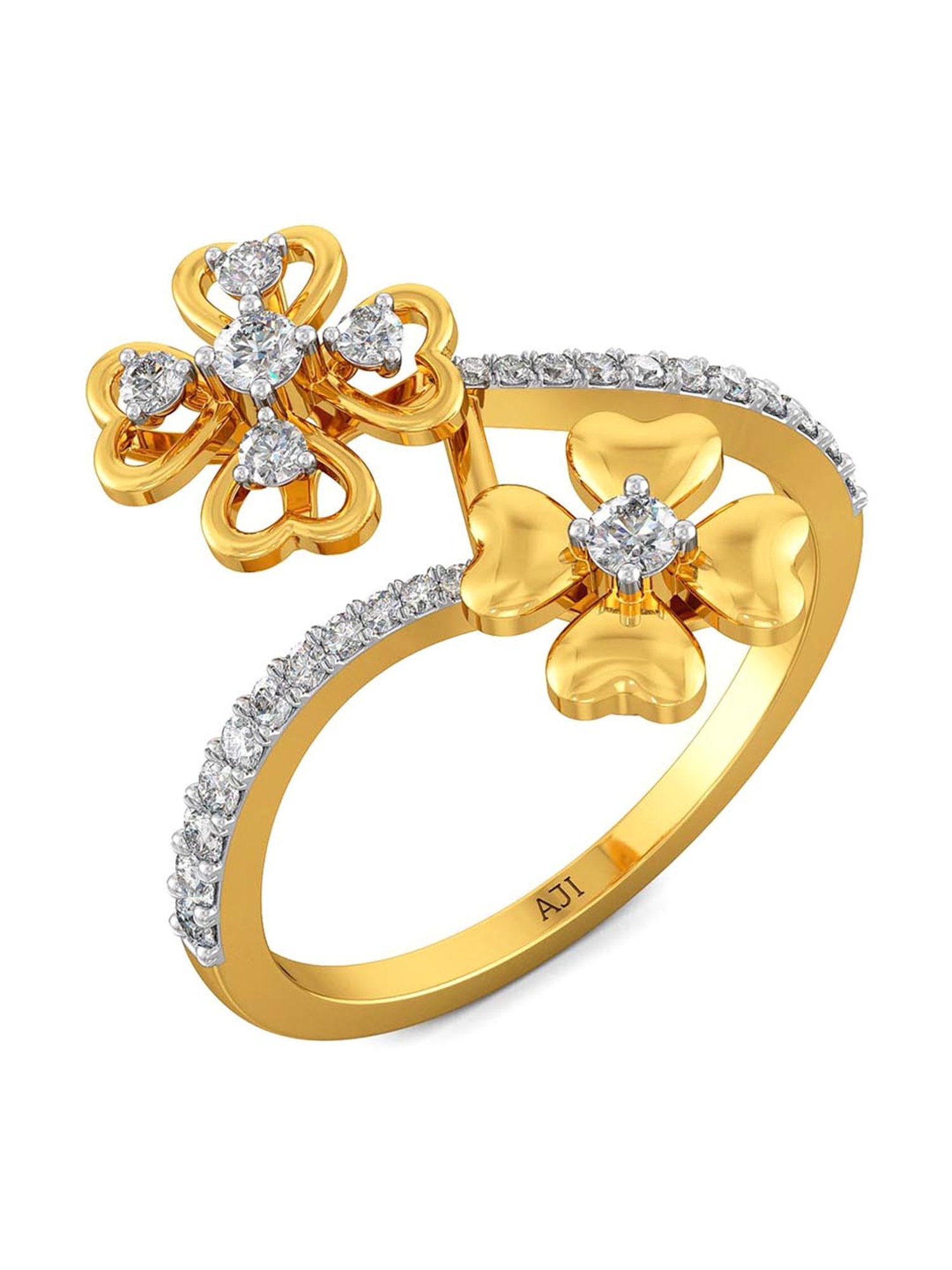 Buy Joyalukkas 18k Gold & Diamond Ring for Women Online At Best ...