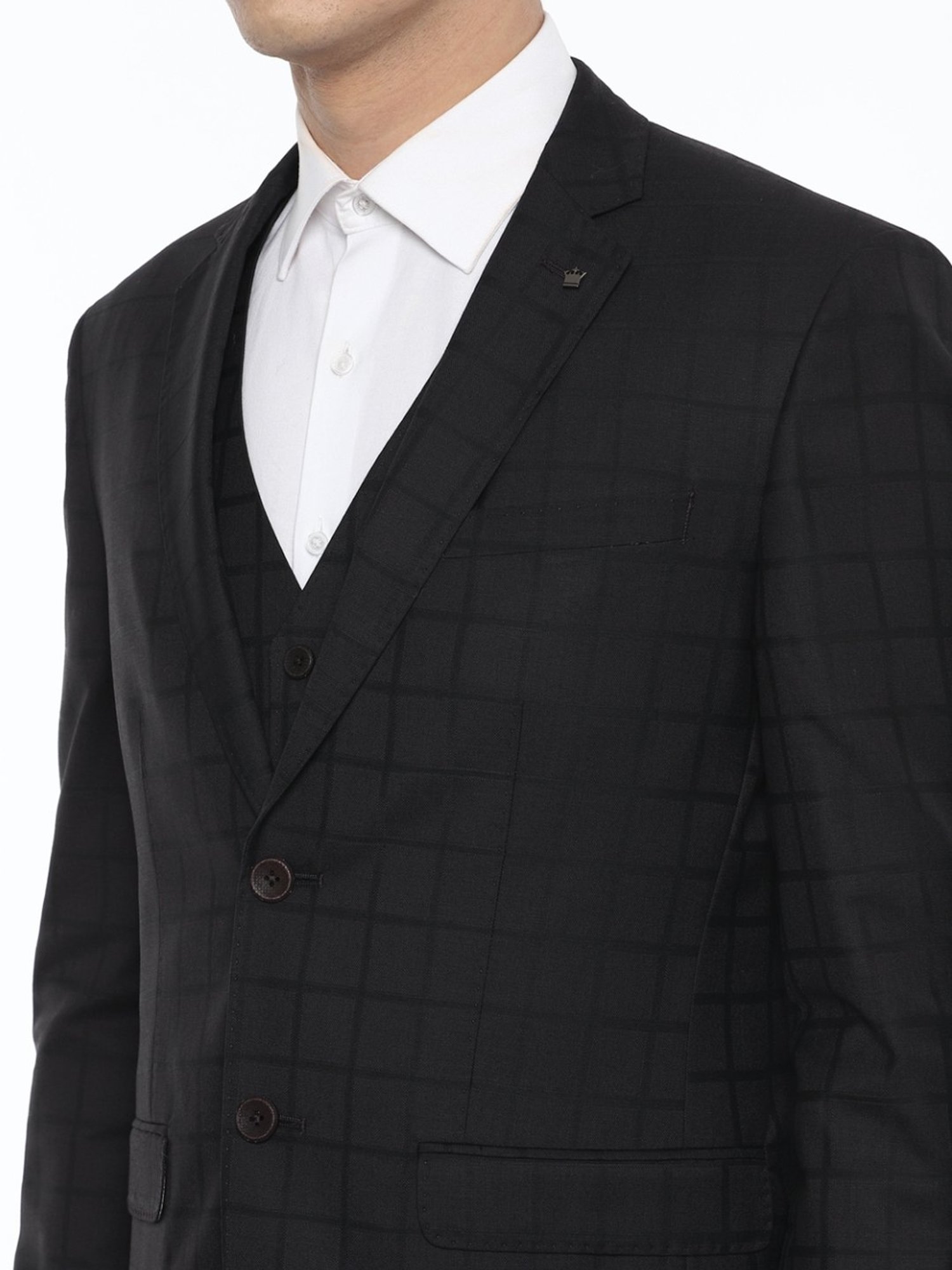 Mens Black Plaid Suit – AlbertoNardoniStore