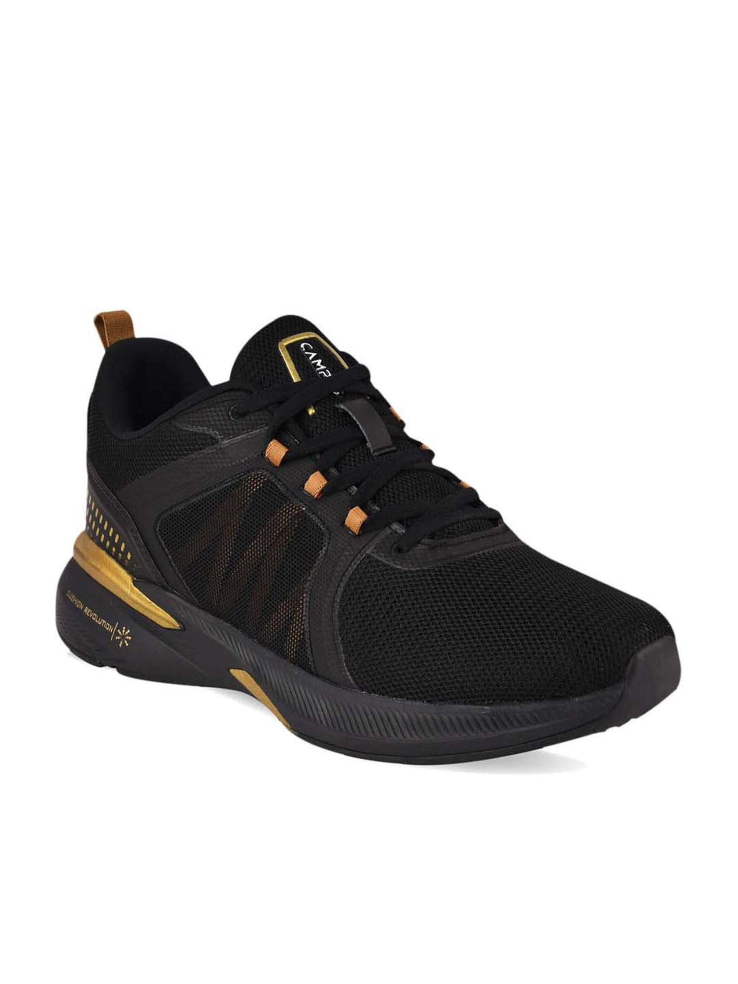 Campus Men's Pedro Black Running Shoes 