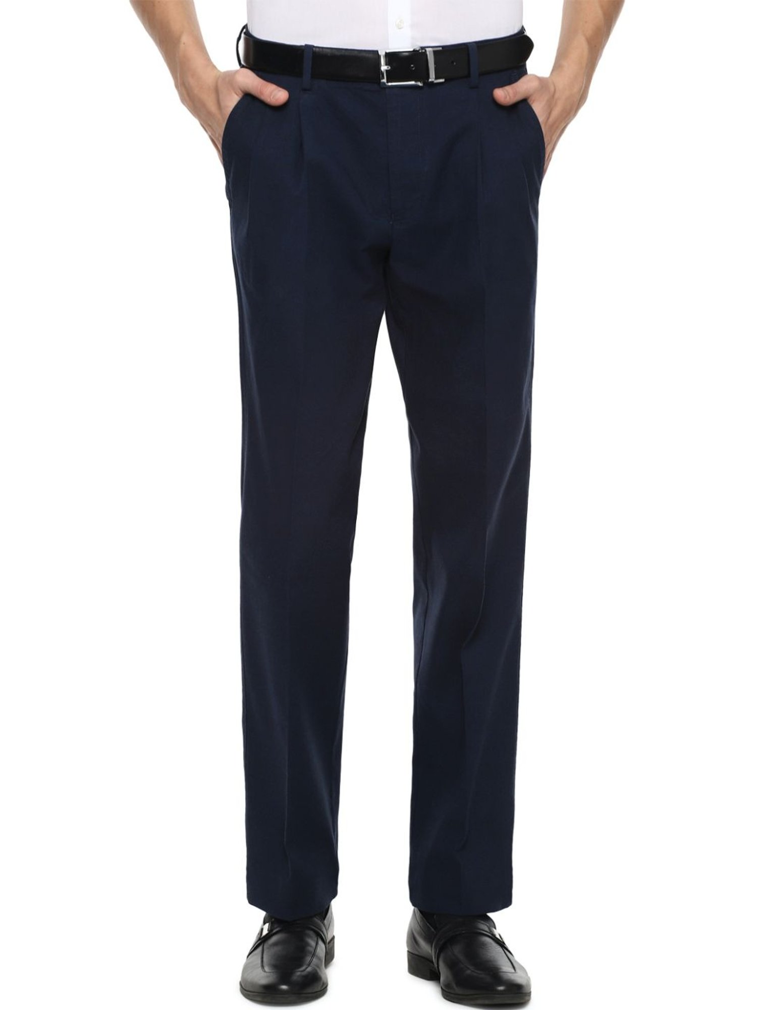 Buy Navy Trousers & Pants for Men by LOUIS PHILIPPE Online