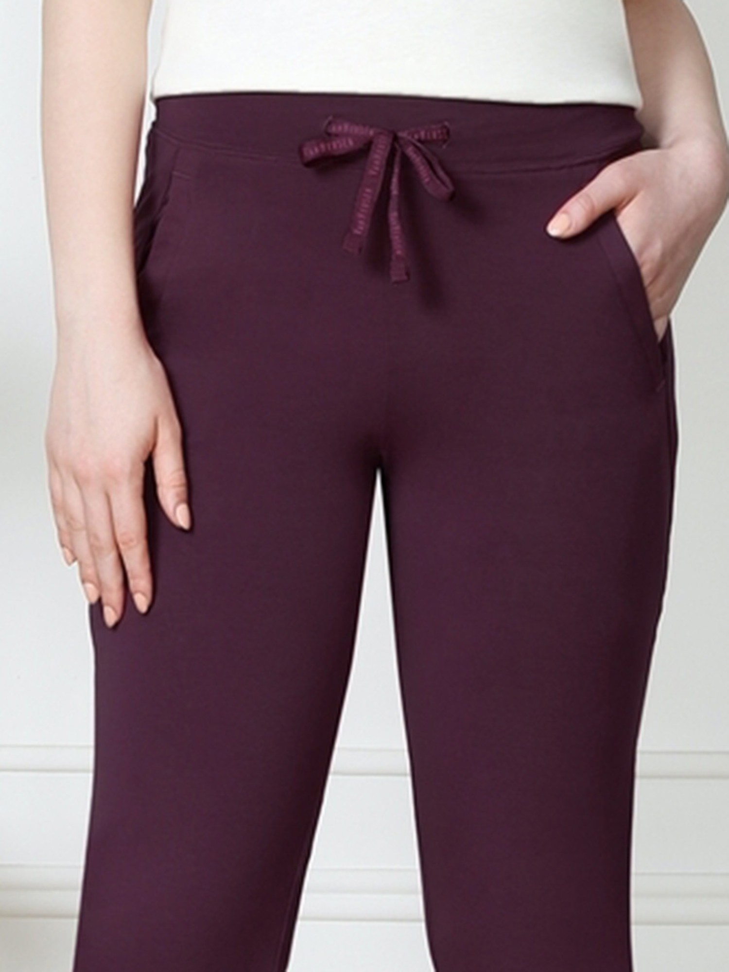 Huaai Dress Pants Womens Black Work Pants Solid Stretch High Waist Zipper  High Waist Straight Pants With Pocket Trousers Casual Pants For Women Purple  L - Walmart.com