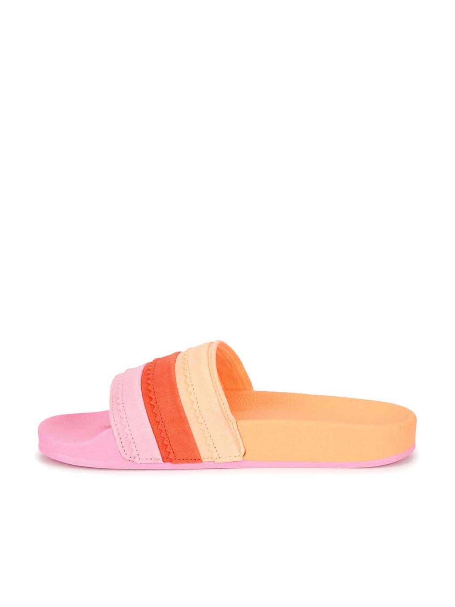 Buy Adidas Originals Women s Orange Slides for Women at Best Price